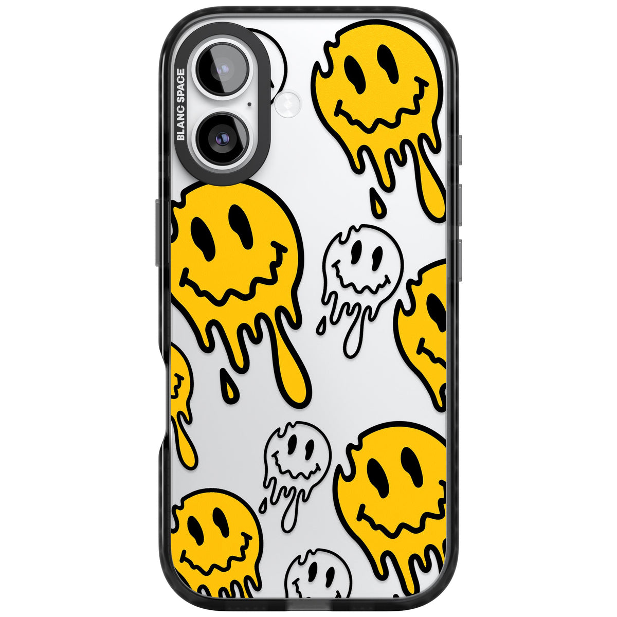 Face Melt iPhone 16 / iPhone 16 Plus / iPhone 17 Impact Black Phone Case front