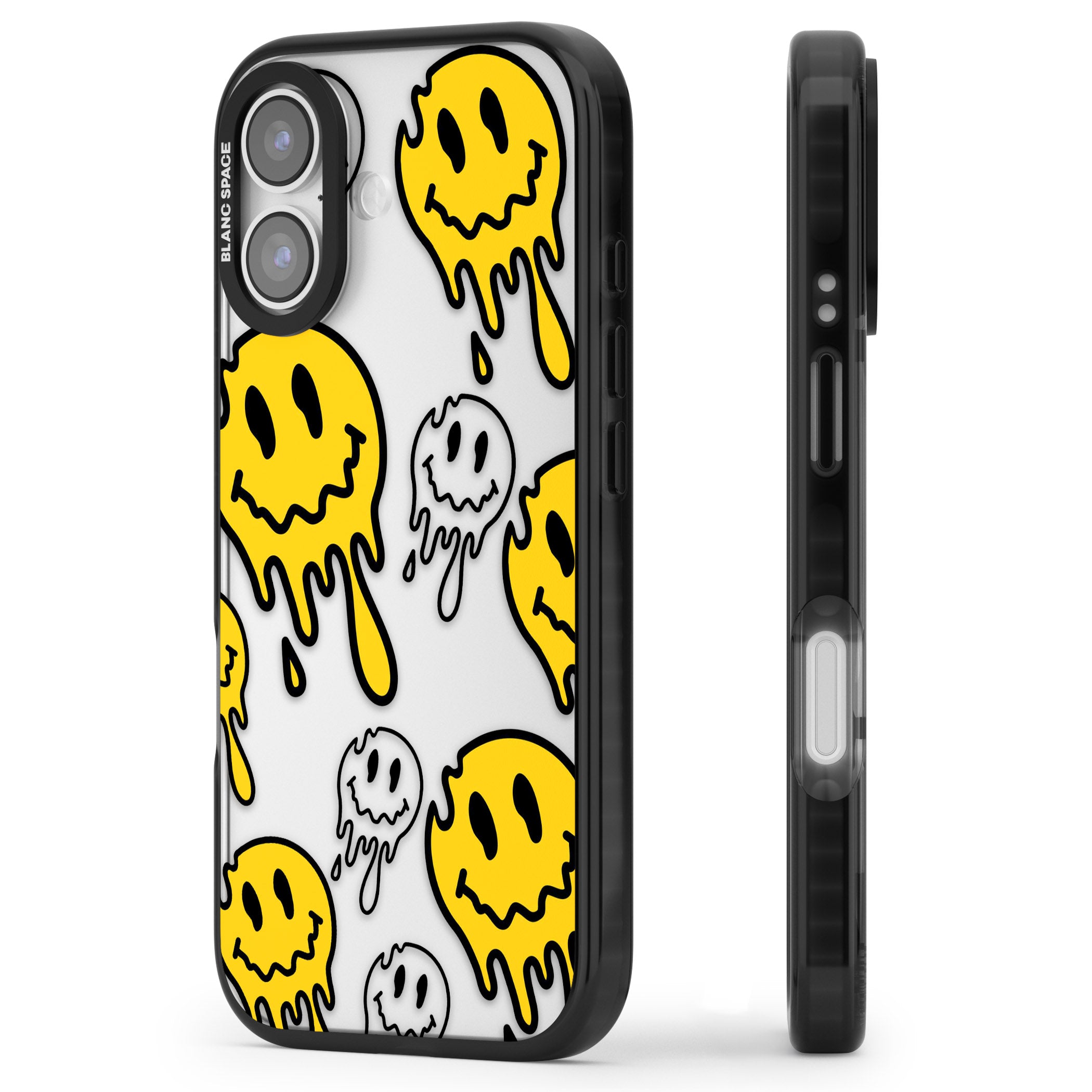 Face Melt iPhone 17 Impact Black Phone Case Side Profile