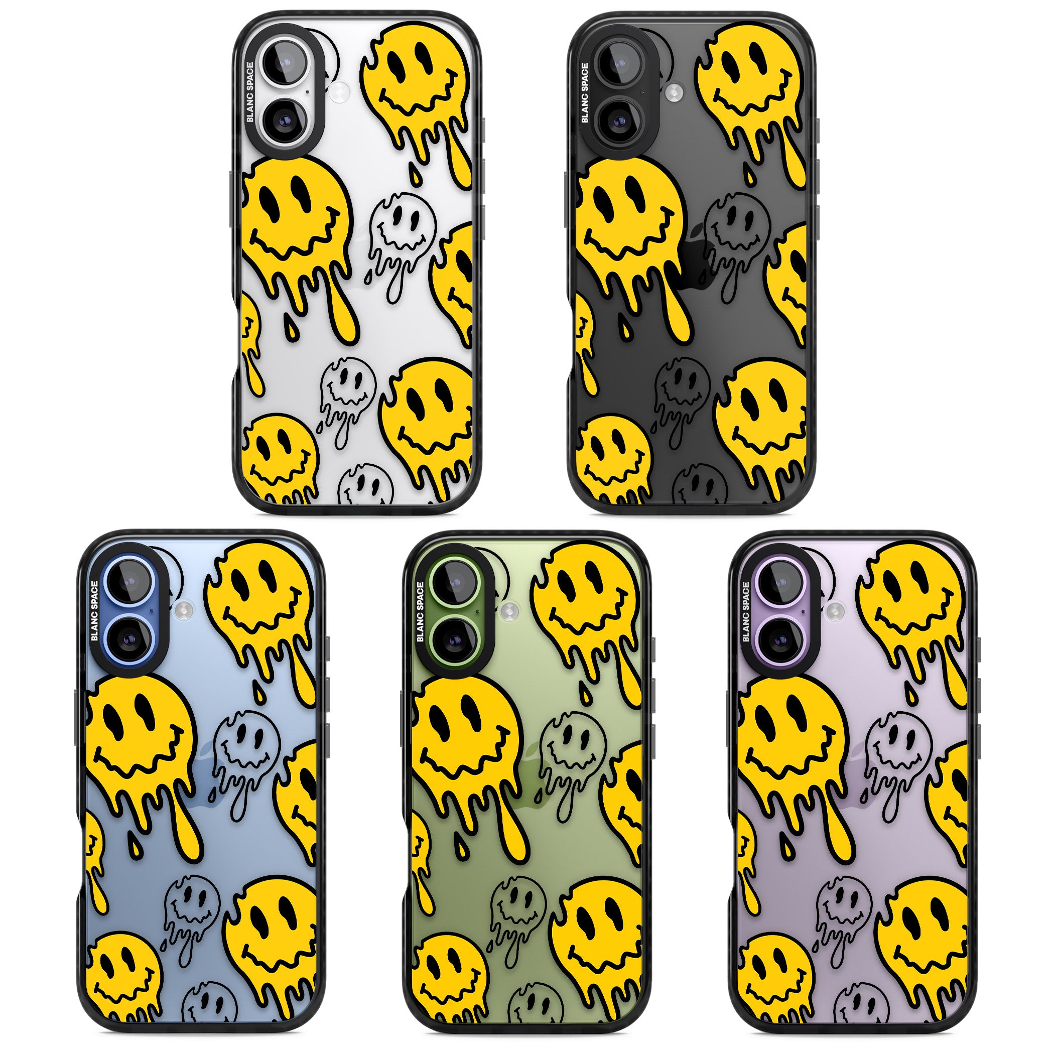Face Melt iPhone 17 Impact Black Phone Case APT Impact Protection