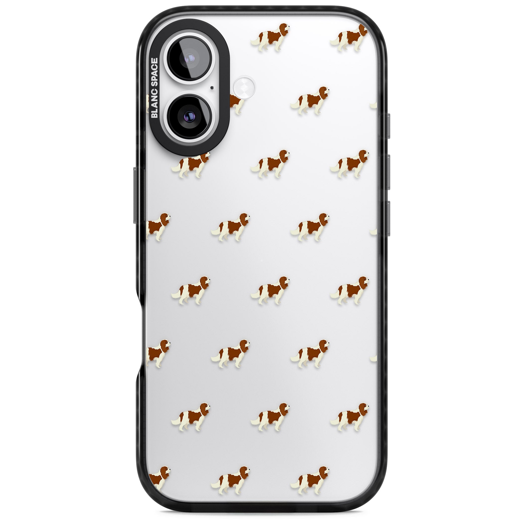 Cavalier King Charles Dog Pattern iPhone 17 Impact Black Phone Case