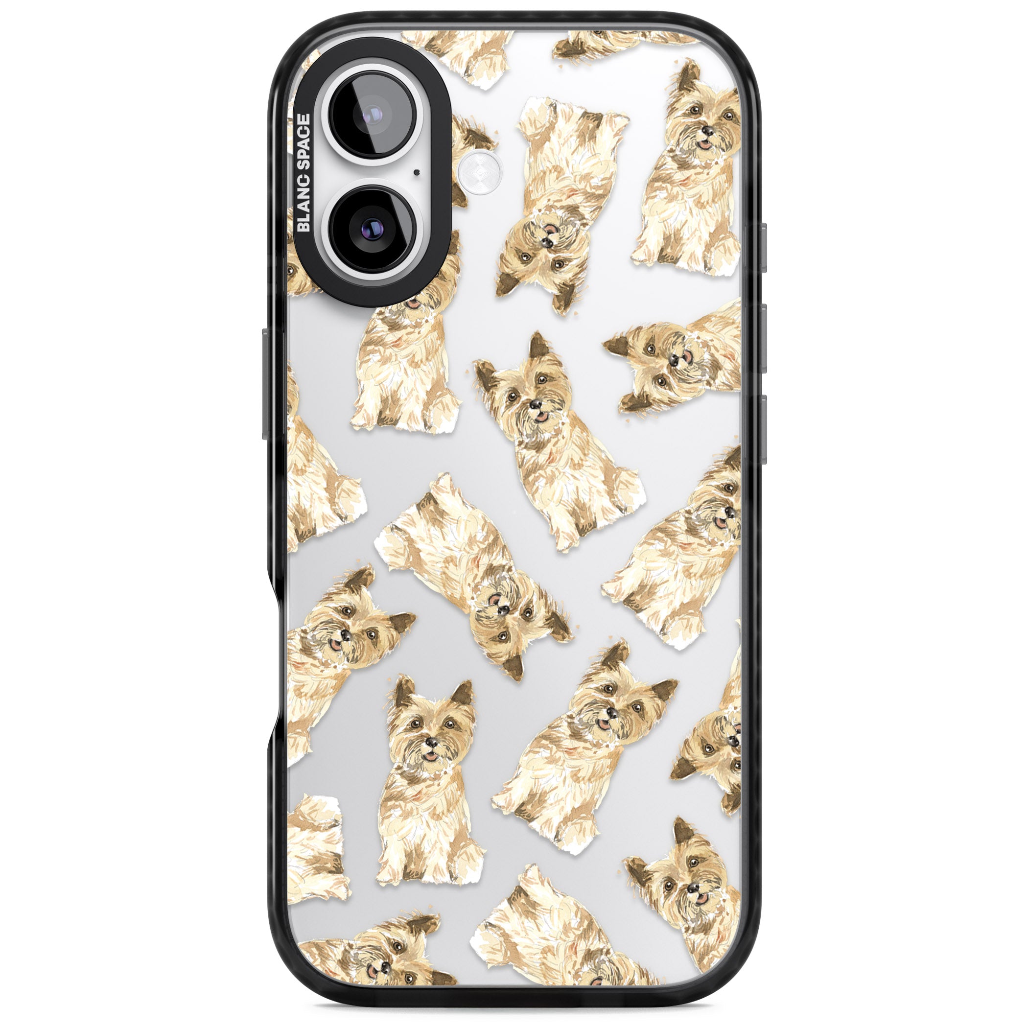 Cairn Terrier Watercolor iPhone 17 Impact Black Phone Case