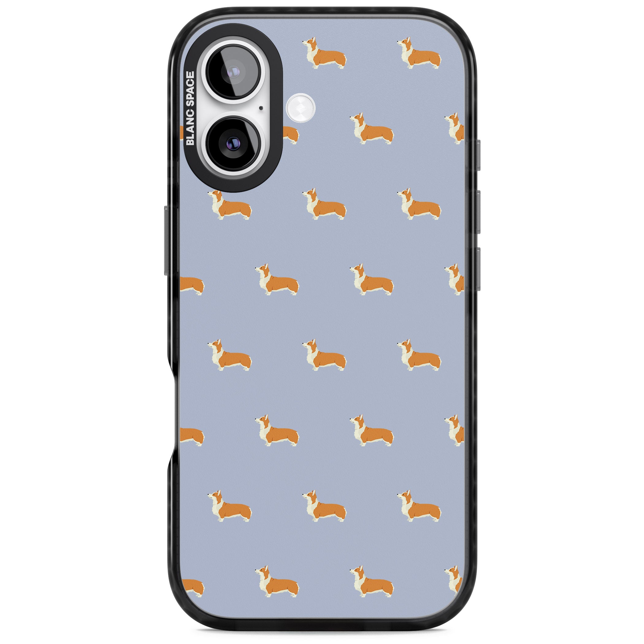 Corgi Pattern iPhone 17 Impact Black Phone Case