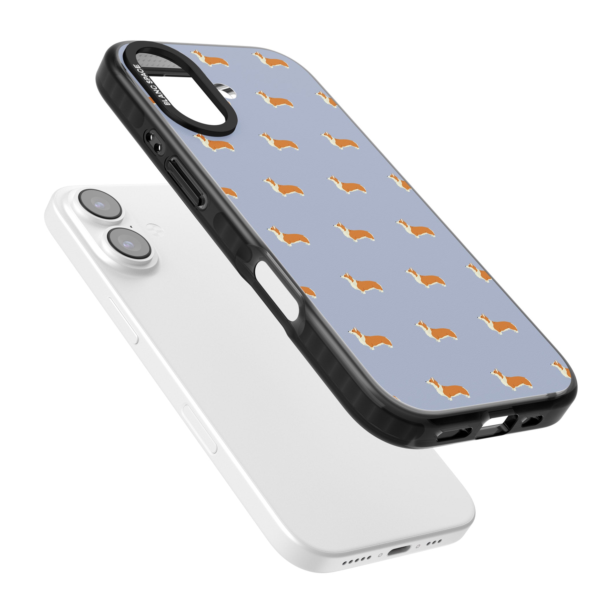 Corgi Pattern iPhone 17 Impact Black Phone Case Colours