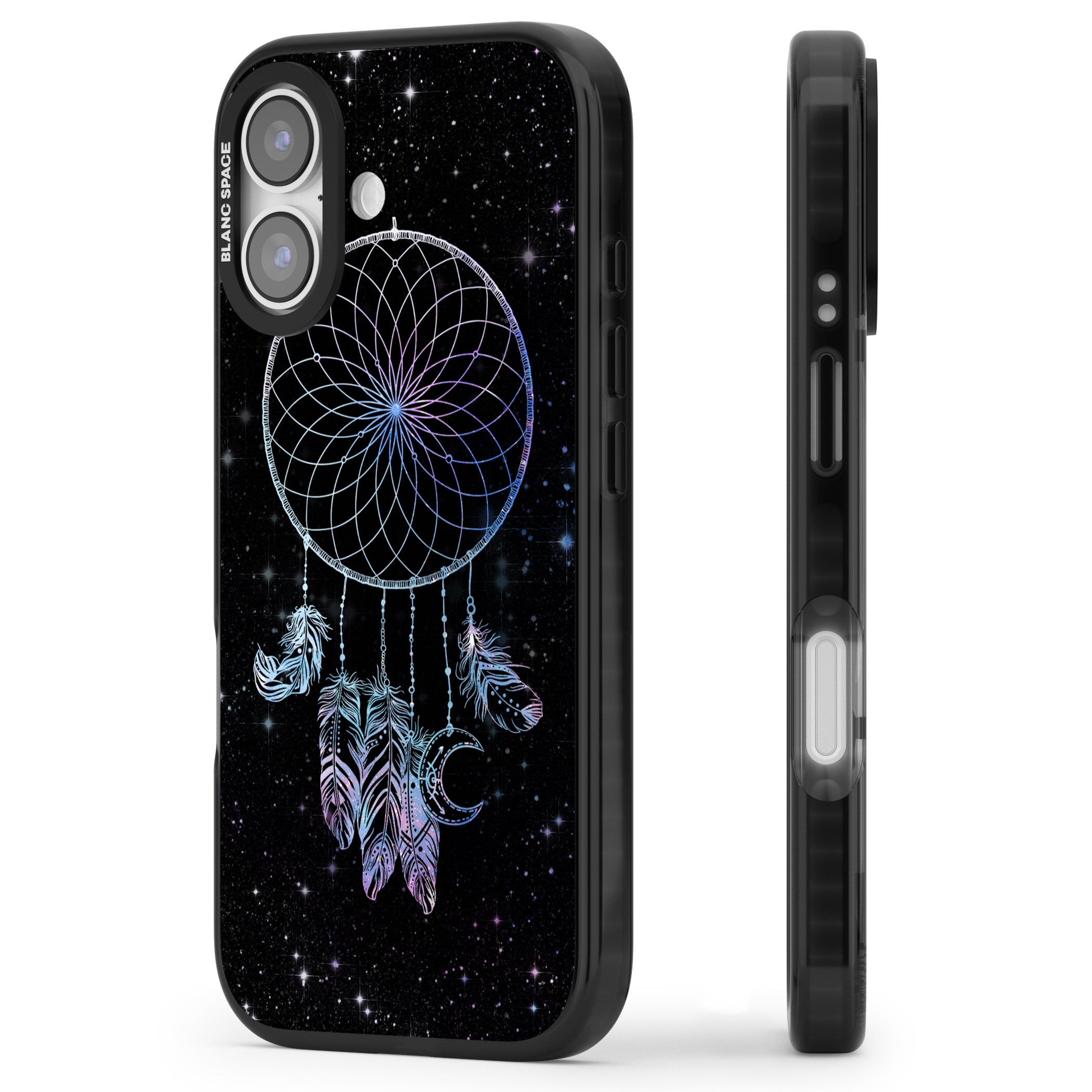 Dreamcatcher Galaxy iPhone 17 Impact Black Phone Case Side Profile