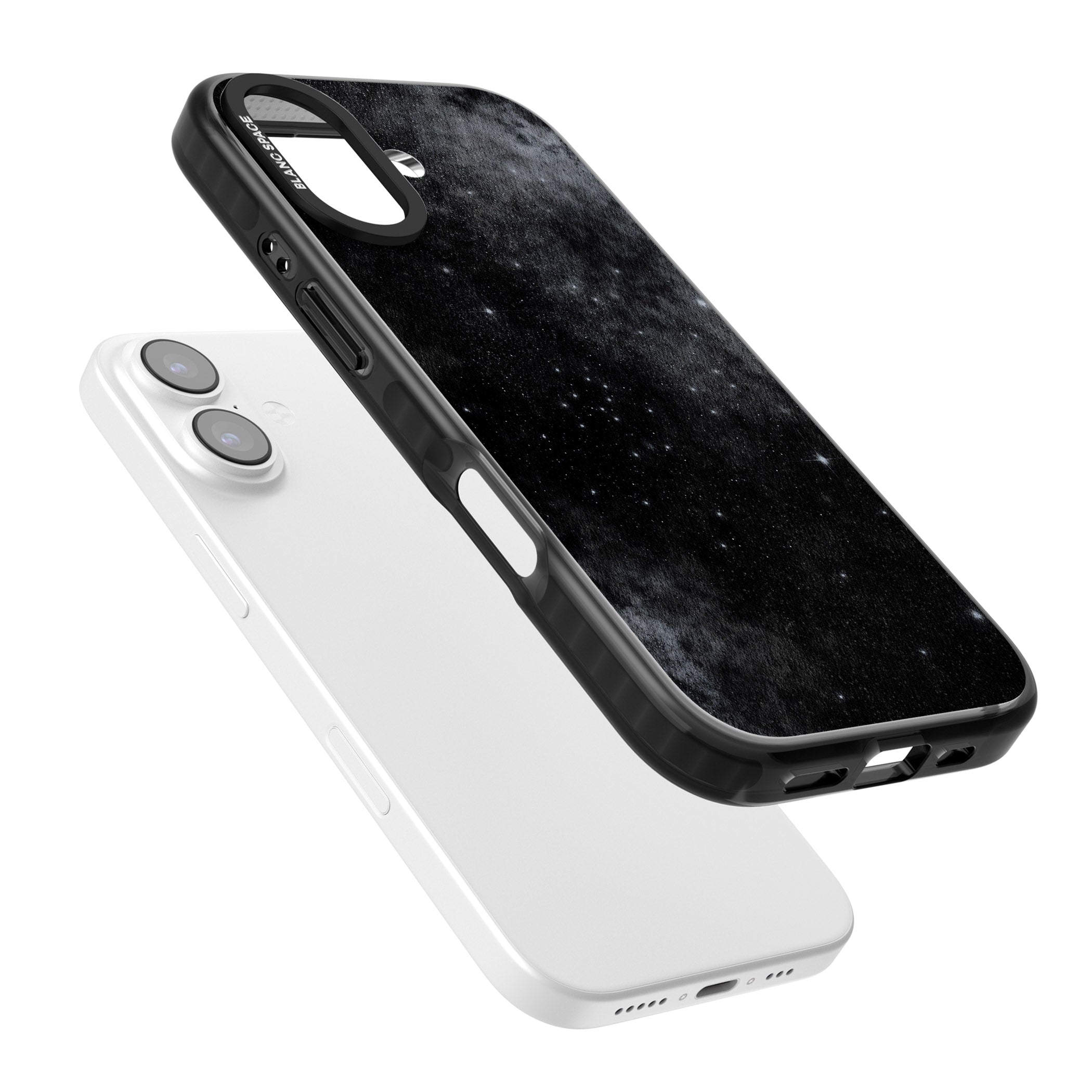 Night Sky Galaxies: Shimmering Stars iPhone 17 Impact Black Phone Case Colours
