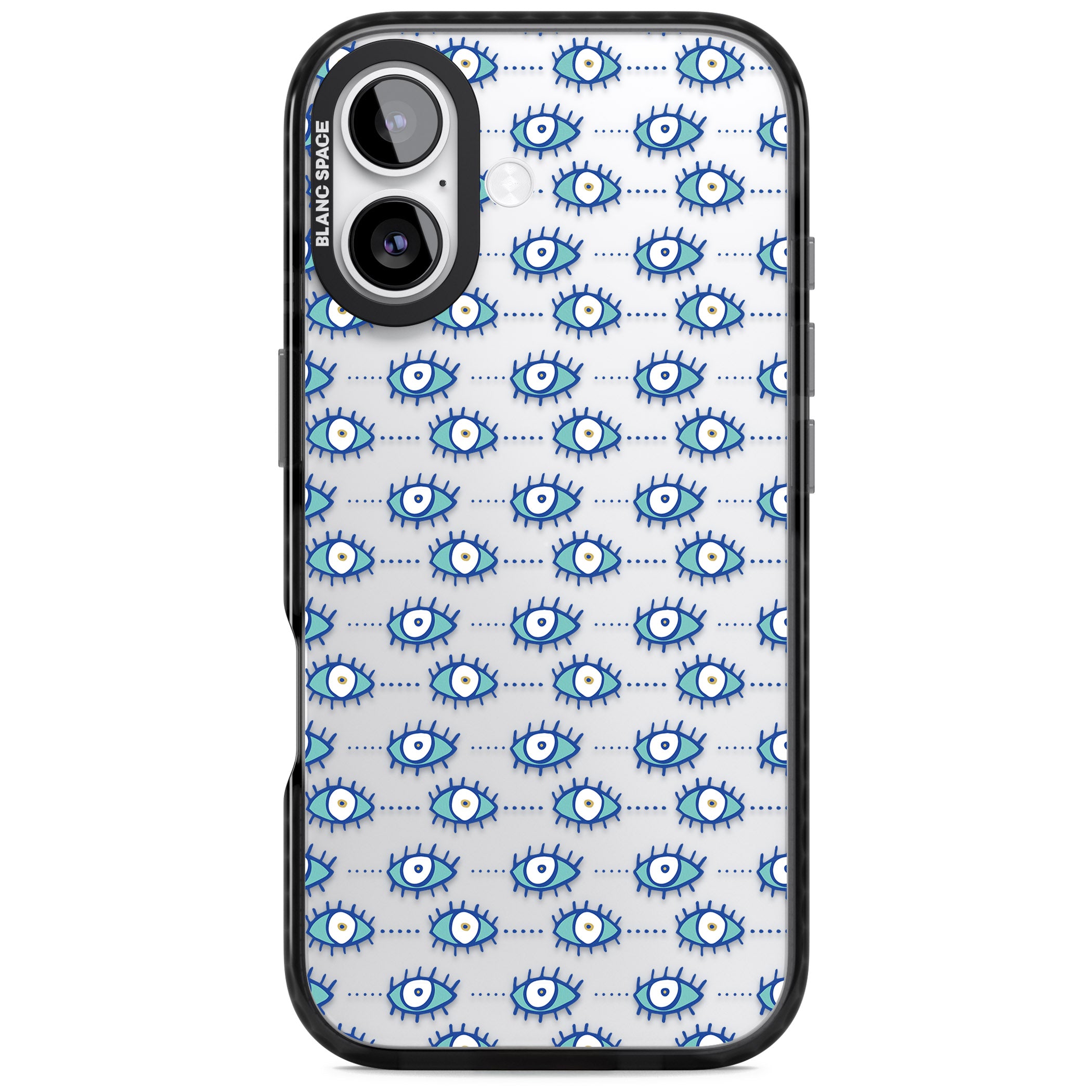 Psychedelic Eyes iPhone 17 Impact Black Phone Case