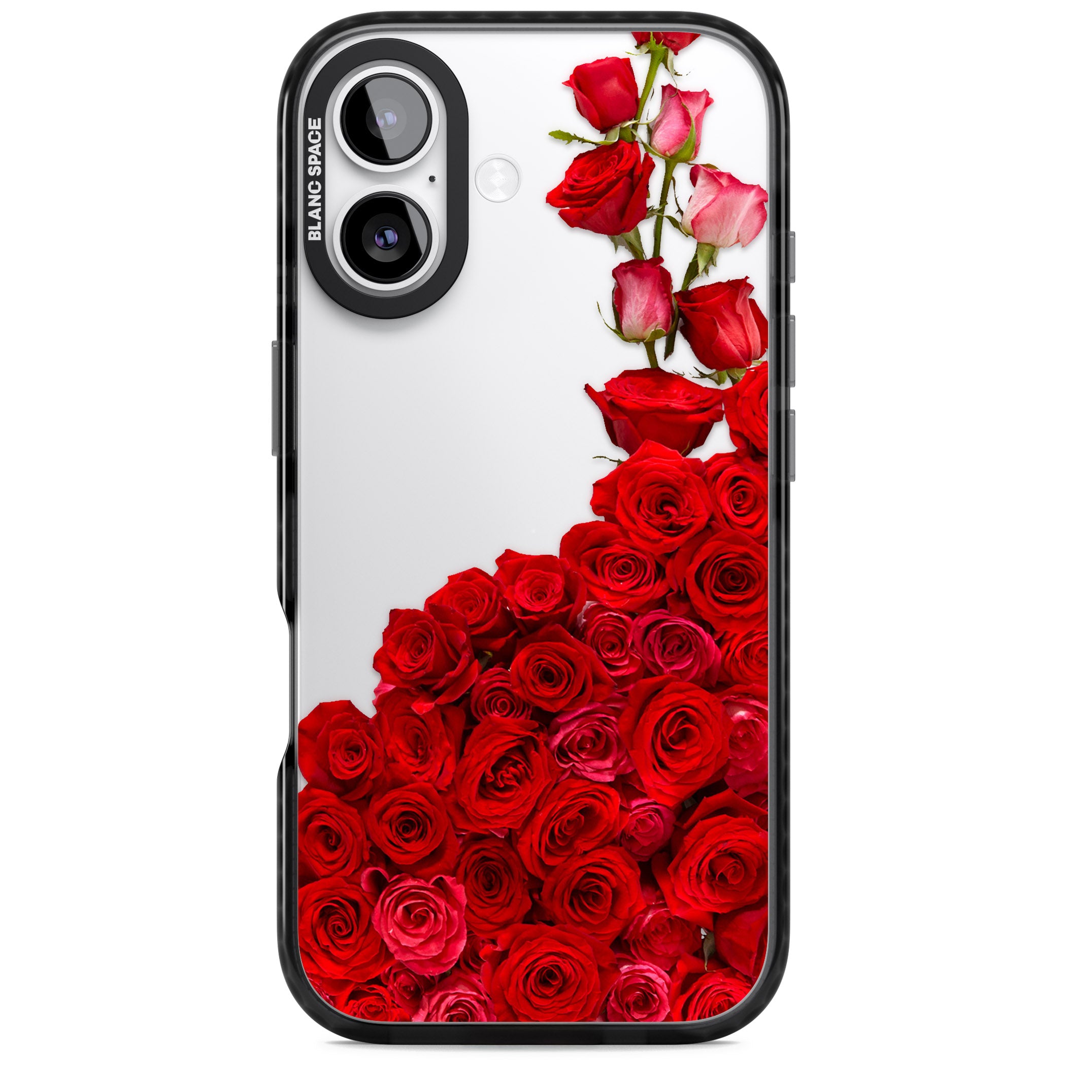 Floral Roses iPhone 17 Impact Black Phone Case