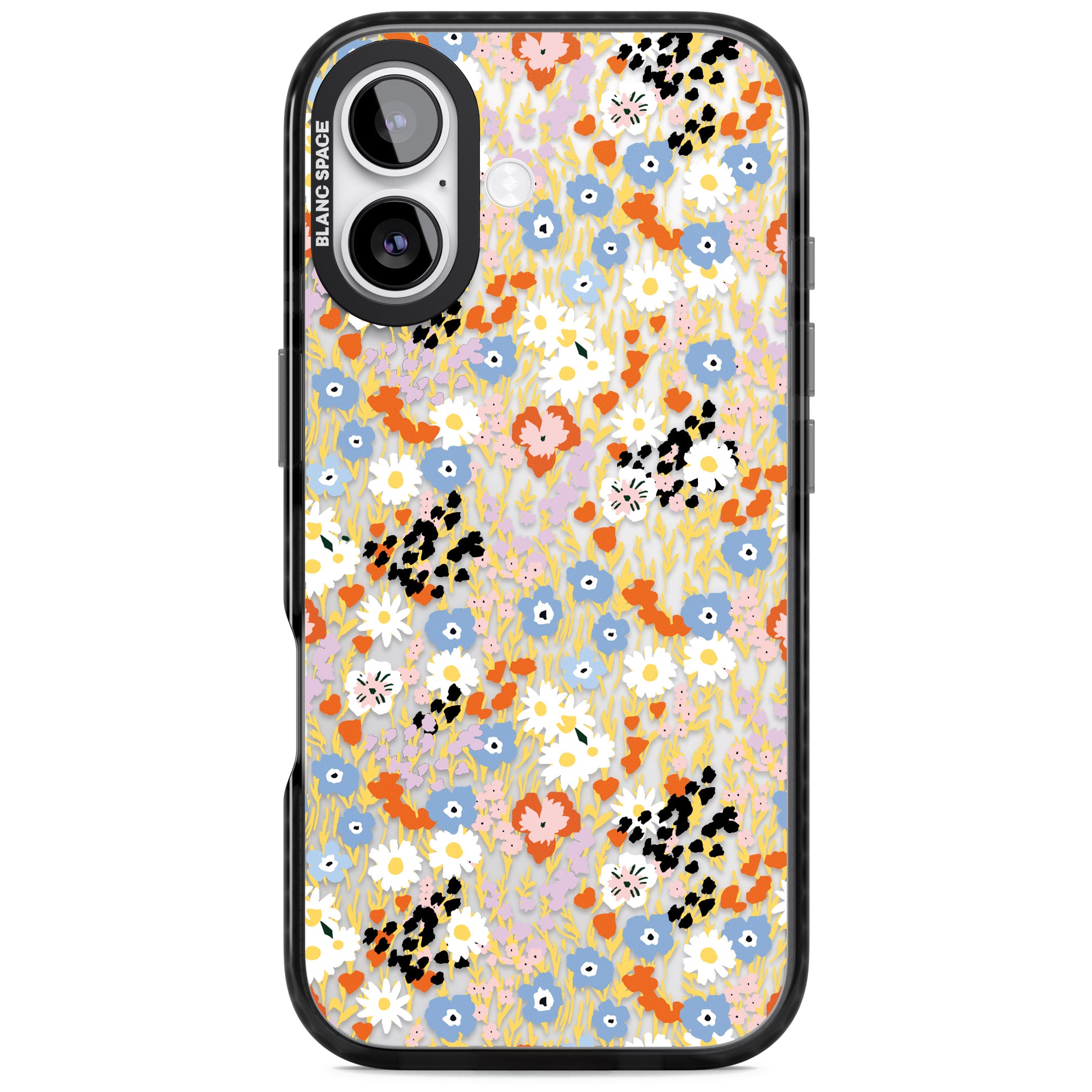 Floral Delight: Vibrant Blooms iPhone 17 Impact Black Phone Case