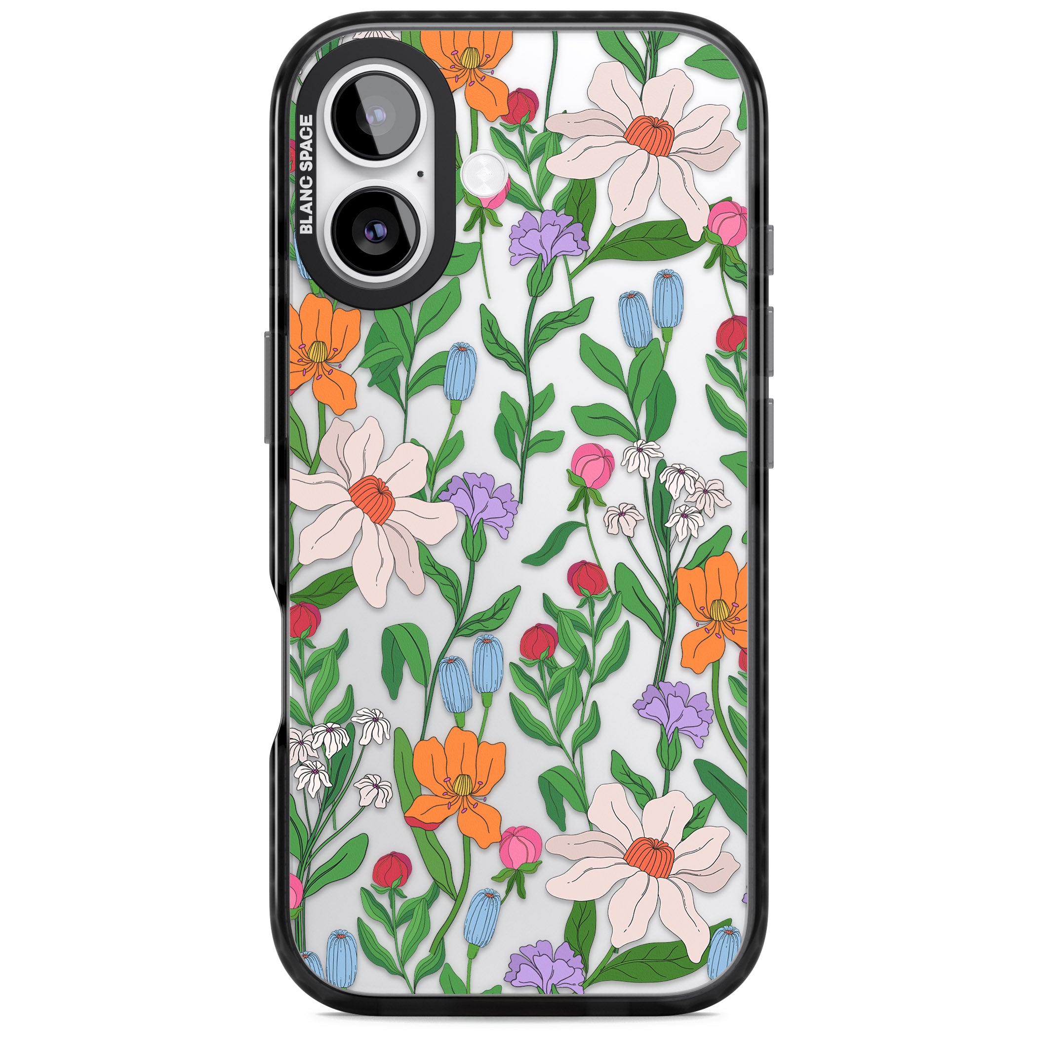 Full Bloom iPhone 17 Impact Black Phone Case