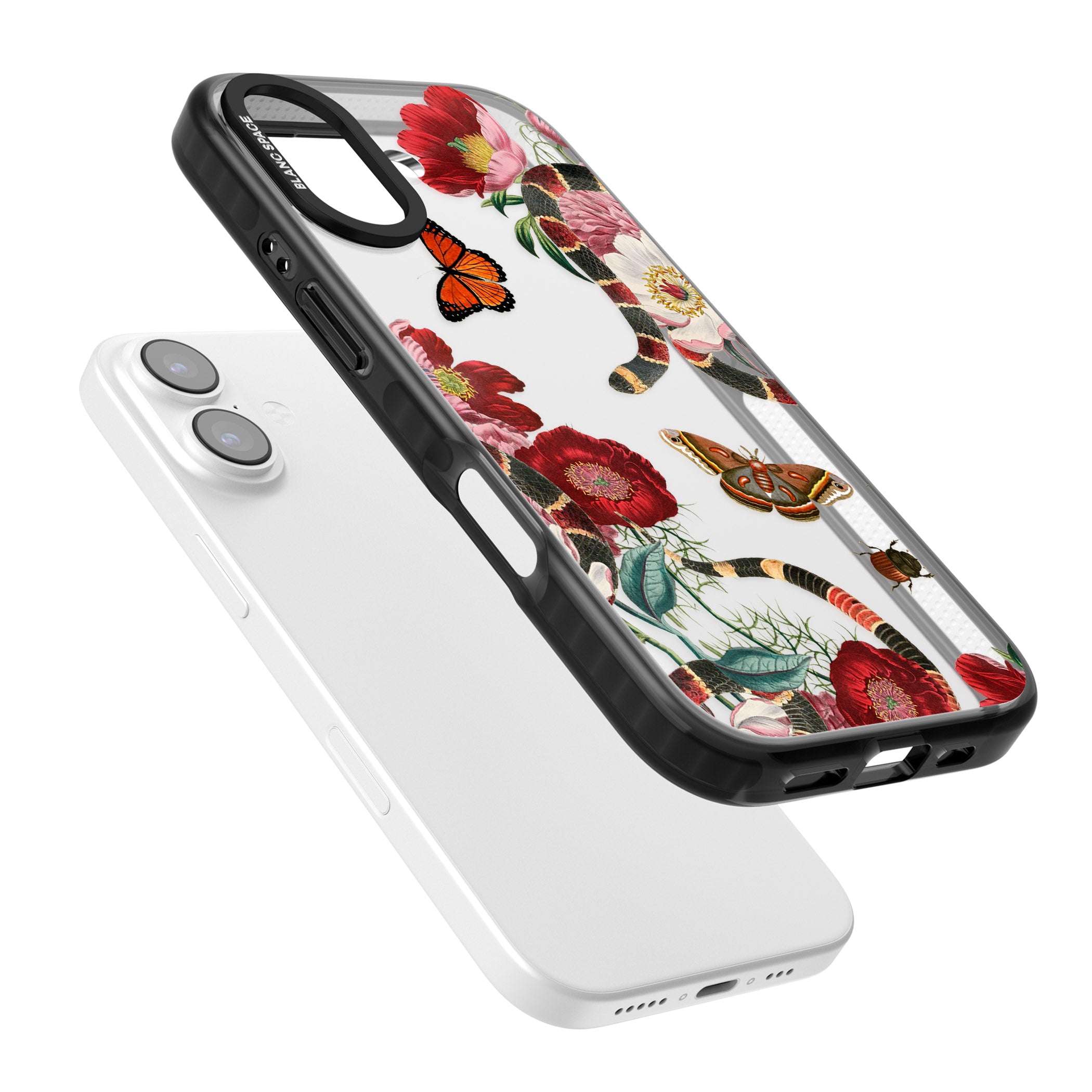 Botanical Snake iPhone 17 Impact Black Phone Case Colours