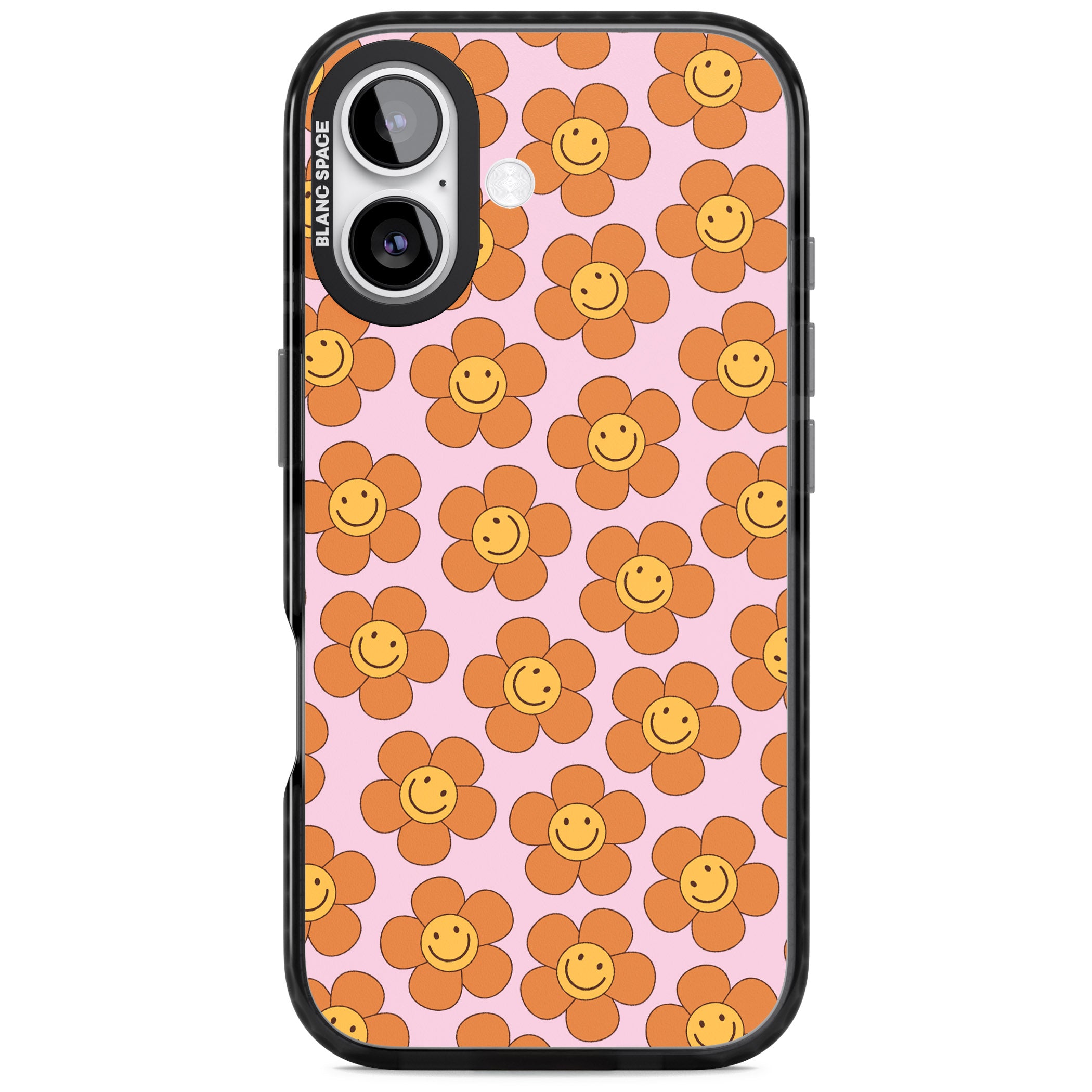 Floral Smiles iPhone 17 Impact Black Phone Case