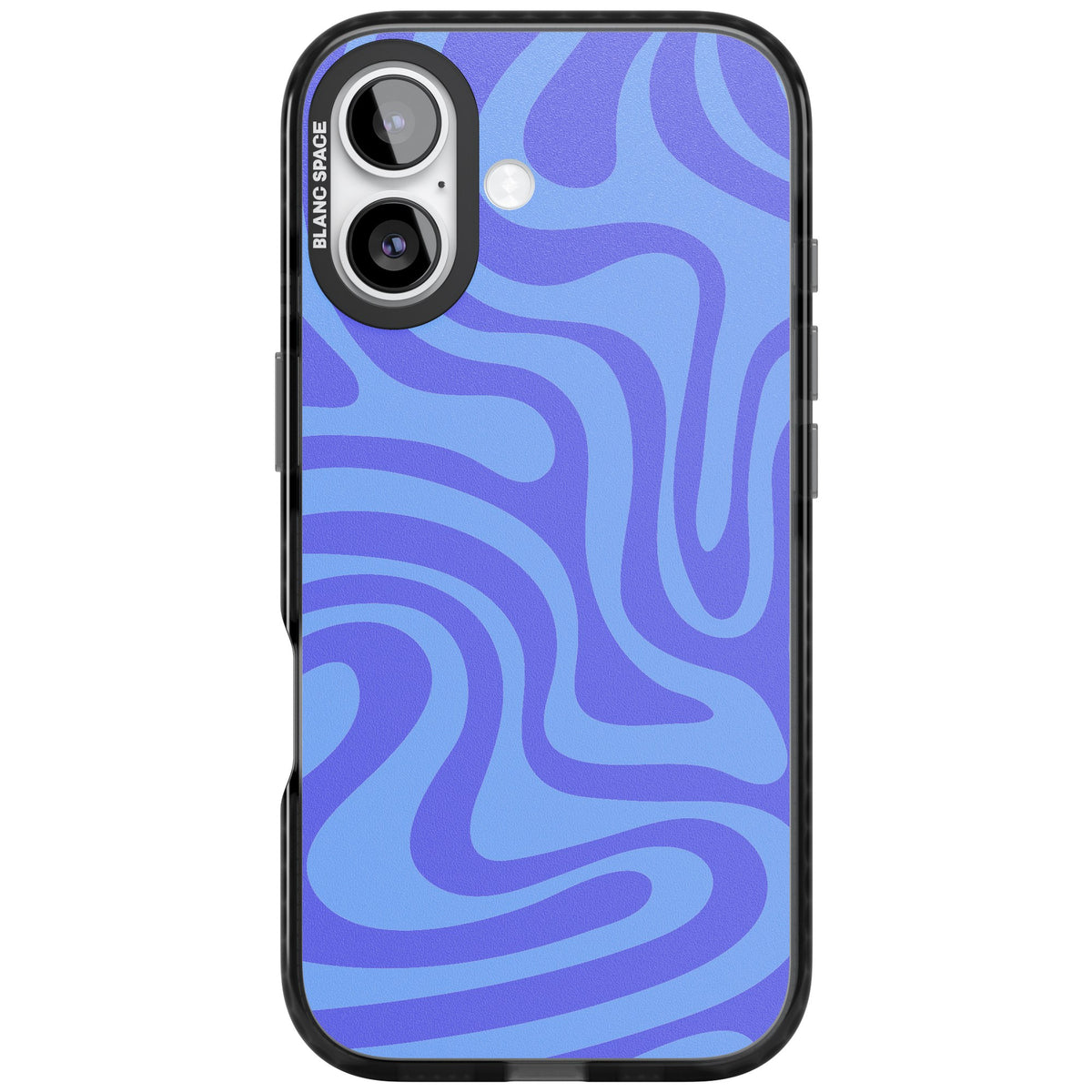 Tranquil Waves iPhone 16 / iPhone 16 Plus / iPhone 17 Impact Black Phone Case front