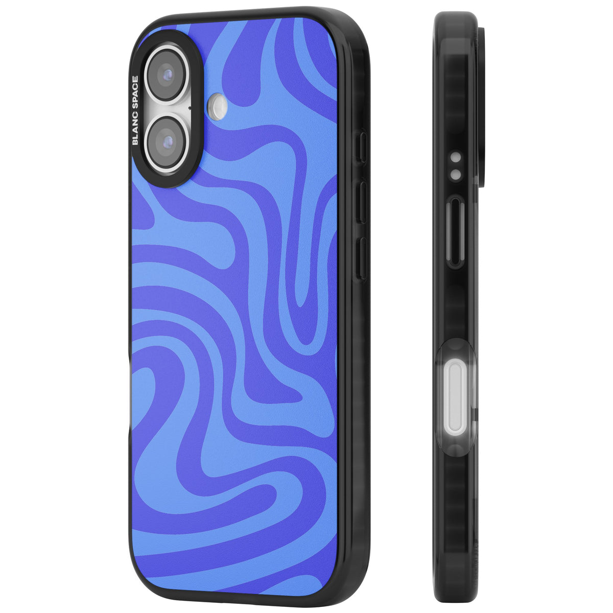 Tranquil Waves iPhone 16 / iPhone 16 Plus / iPhone 17 Impact Black Phone Case side