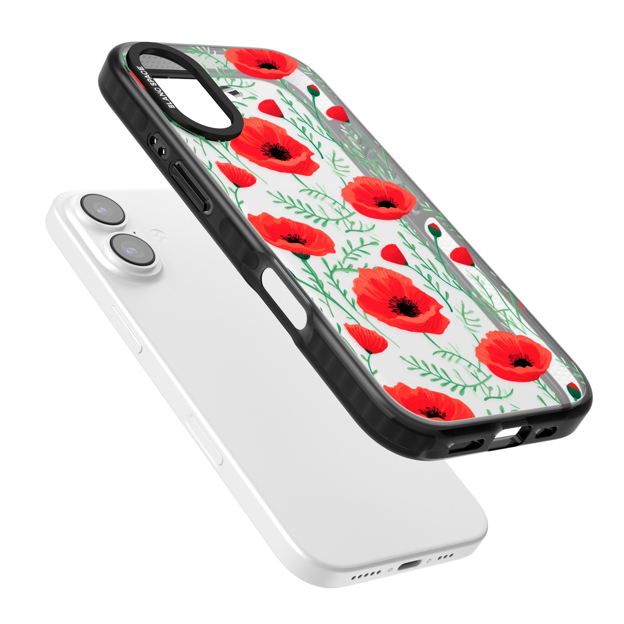 Poppy Garden iPhone 17 Impact Black Phone Case Colours