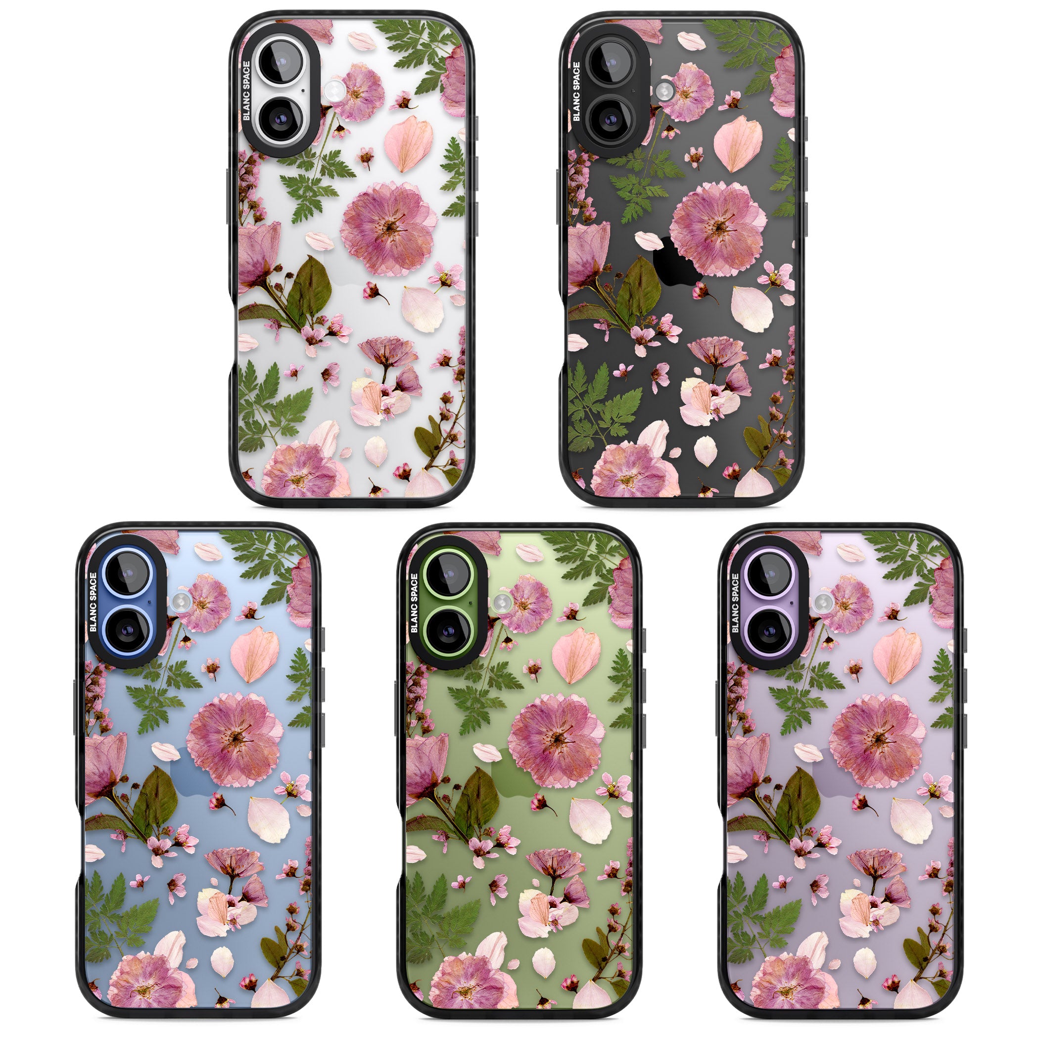Blossom Bouquet iPhone 17 Impact Black Phone Case APT Impact Protection