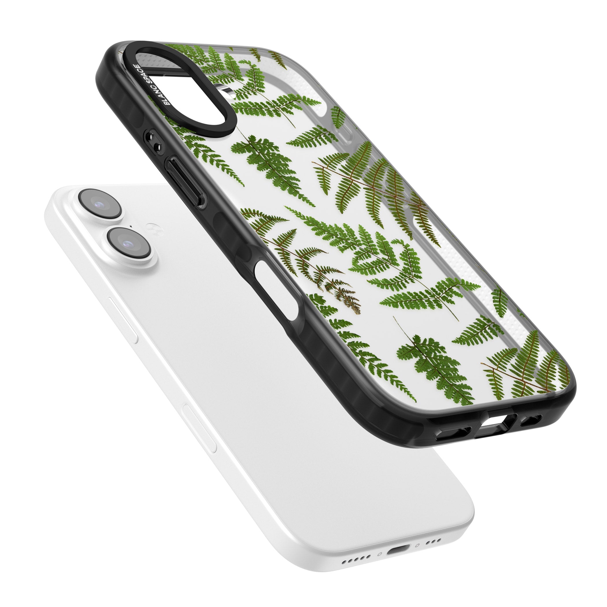 Leafy Ferns iPhone 17 Impact Black Phone Case Colours