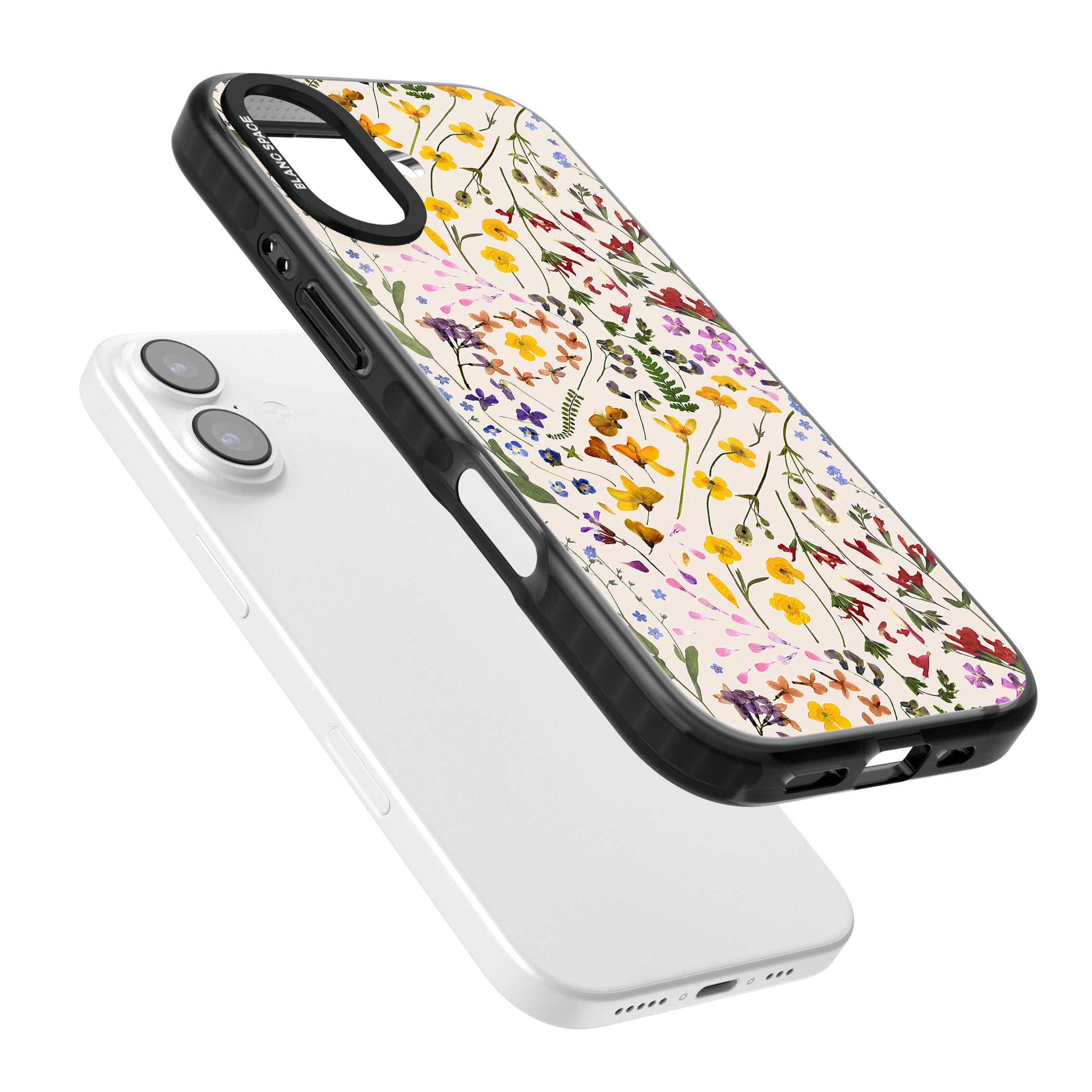 Wildflower Bouquet Cream iPhone 17 Impact Black Phone Case Colours