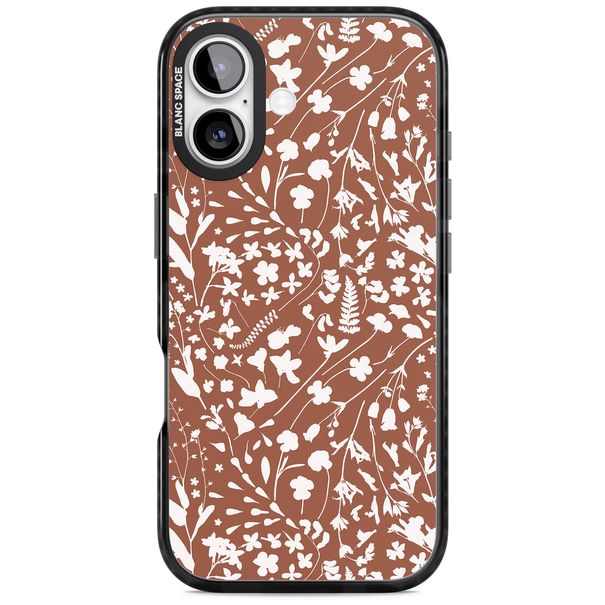 Wildflower Cluster On Terracotta iPhone 17 Impact Black Phone Case