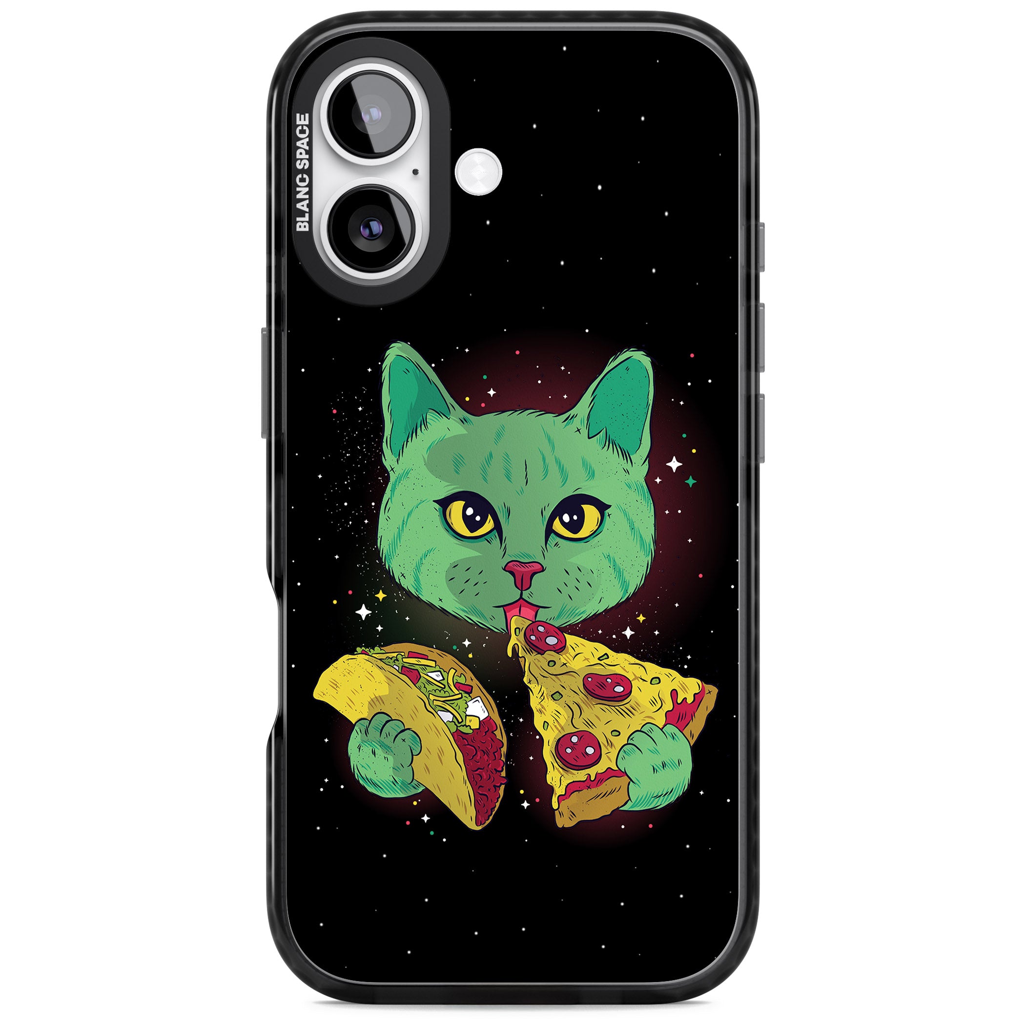 Pizza Purr iPhone 17 Impact Black Phone Case