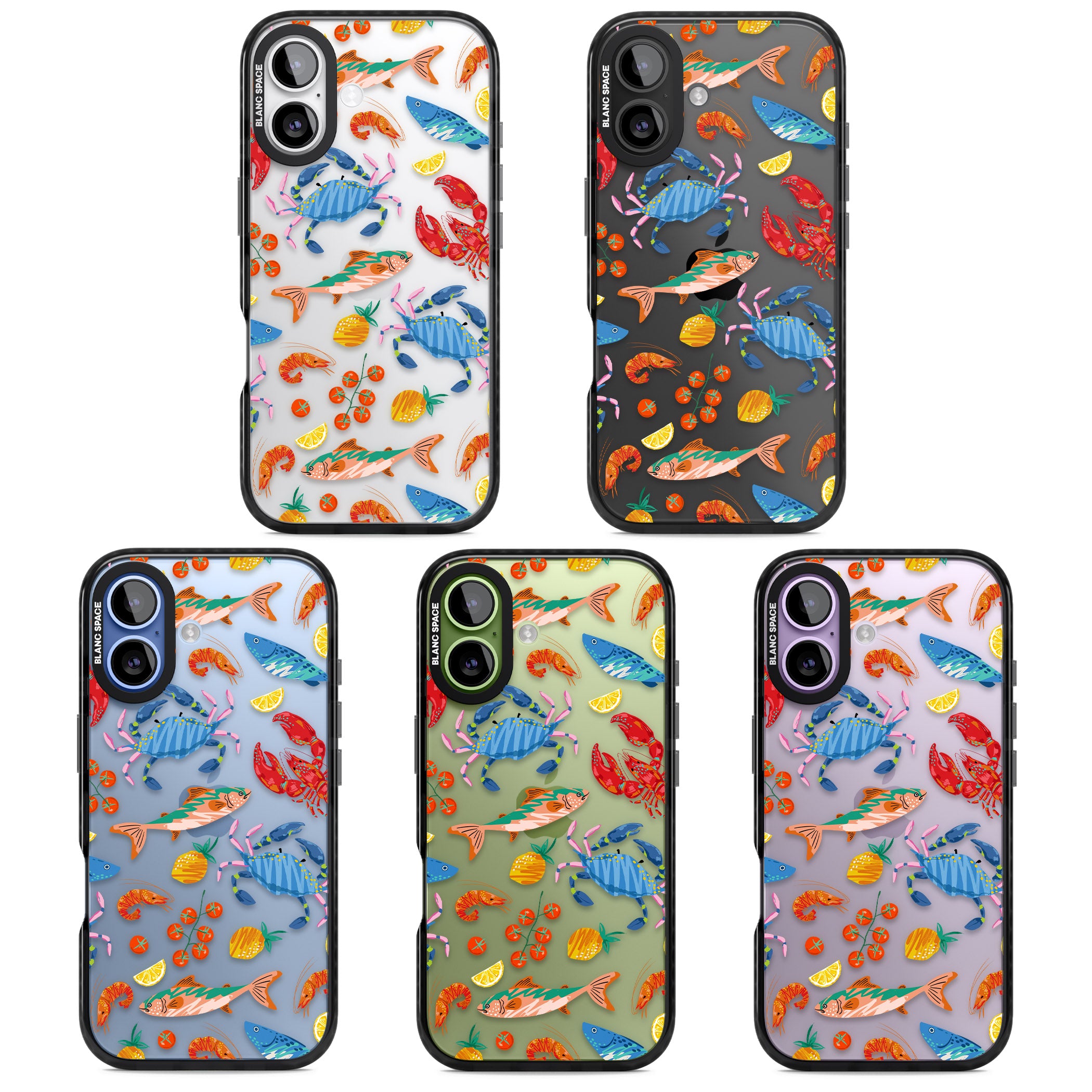 Vibrant Sealife iPhone 17 Impact Black Phone Case APT Impact Protection