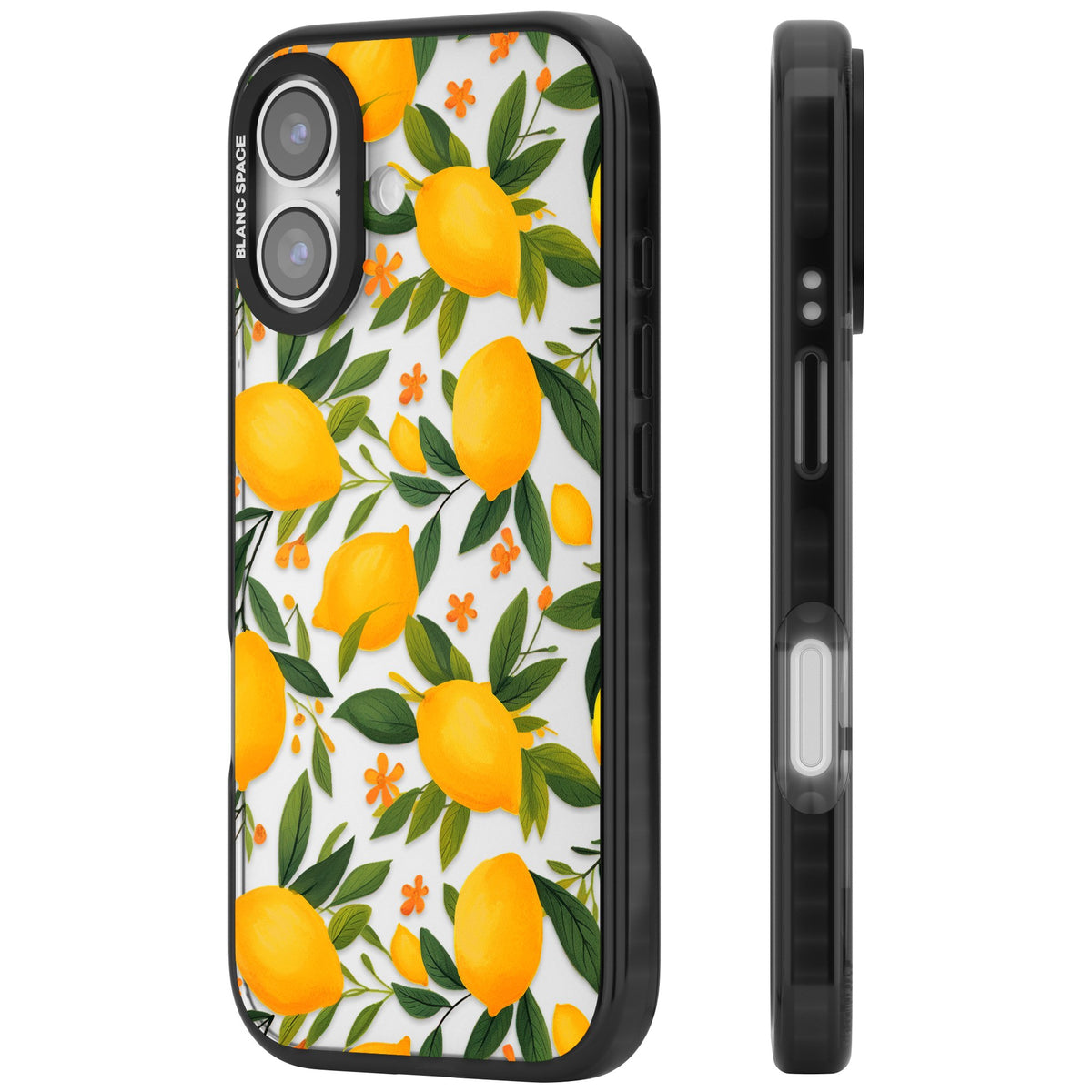 Lemon Grove iPhone 16 / iPhone 16 Plus / iPhone 17 Impact Black Phone Case side