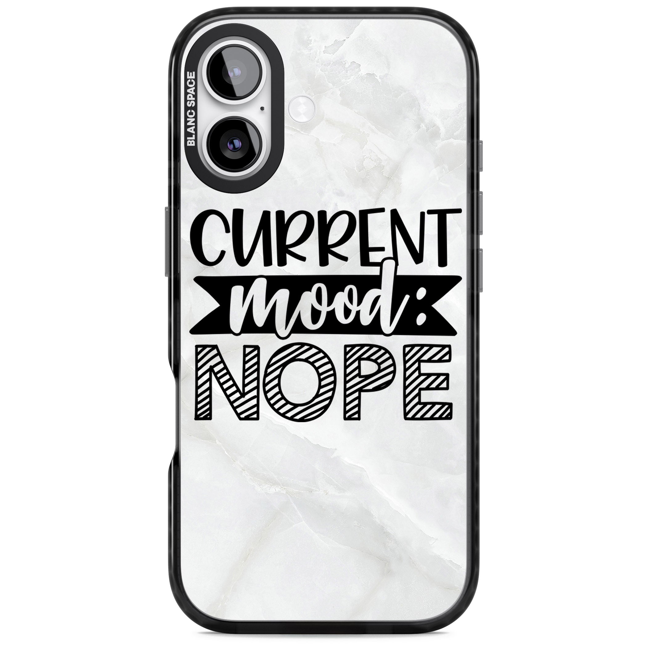 Current Mood Nope iPhone 17 Impact Black Phone Case