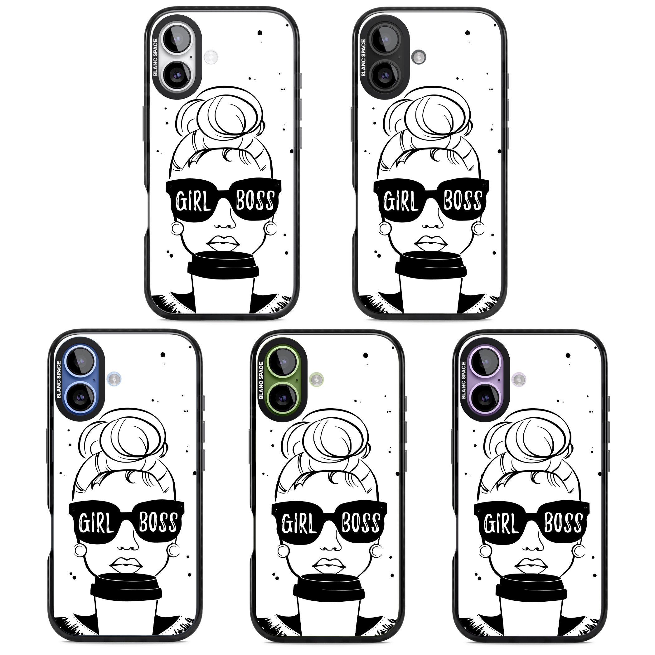 Girl Boss iPhone 17 Impact Black Phone Case APT Impact Protection