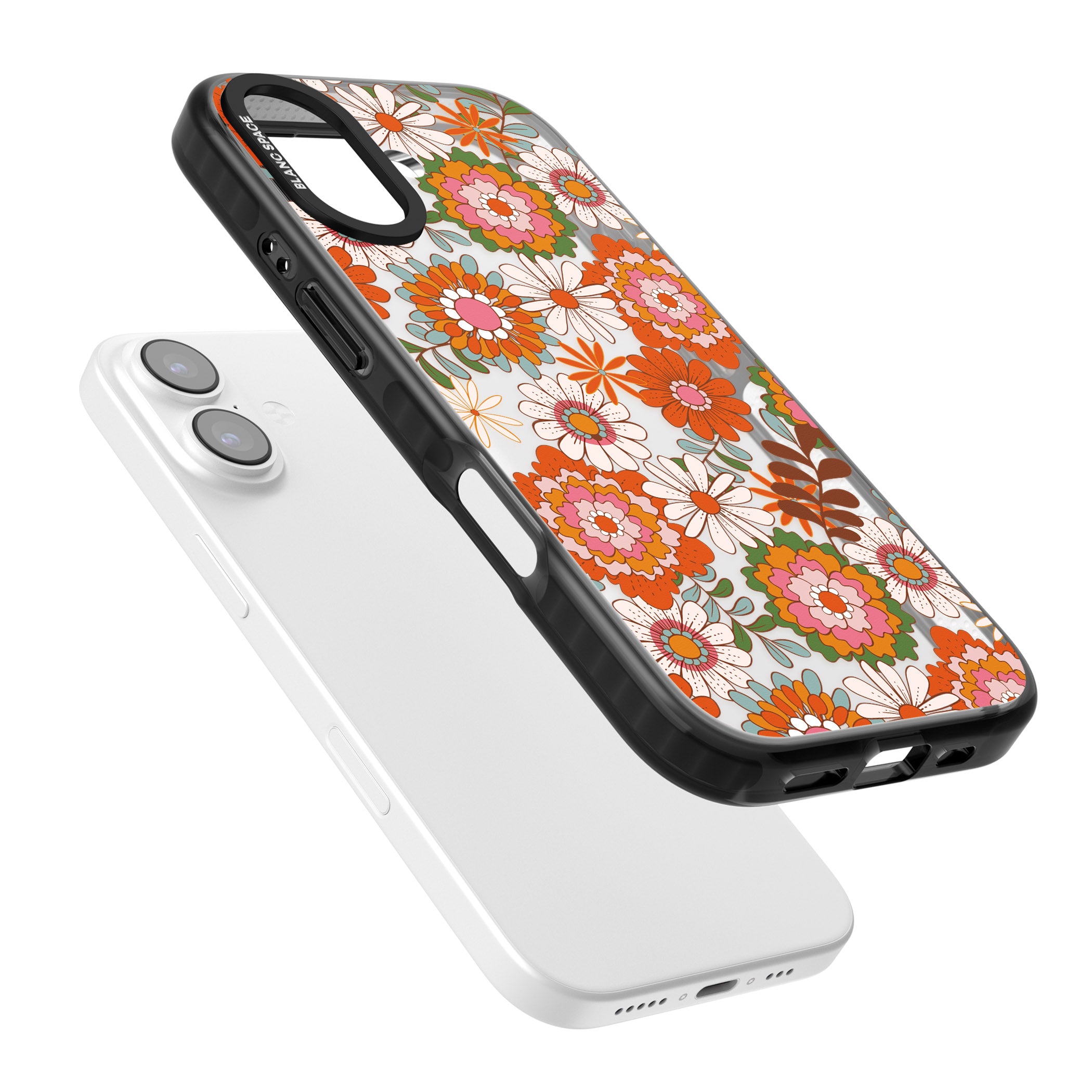 Seventies Bloom iPhone 17 Impact Black Phone Case Colours