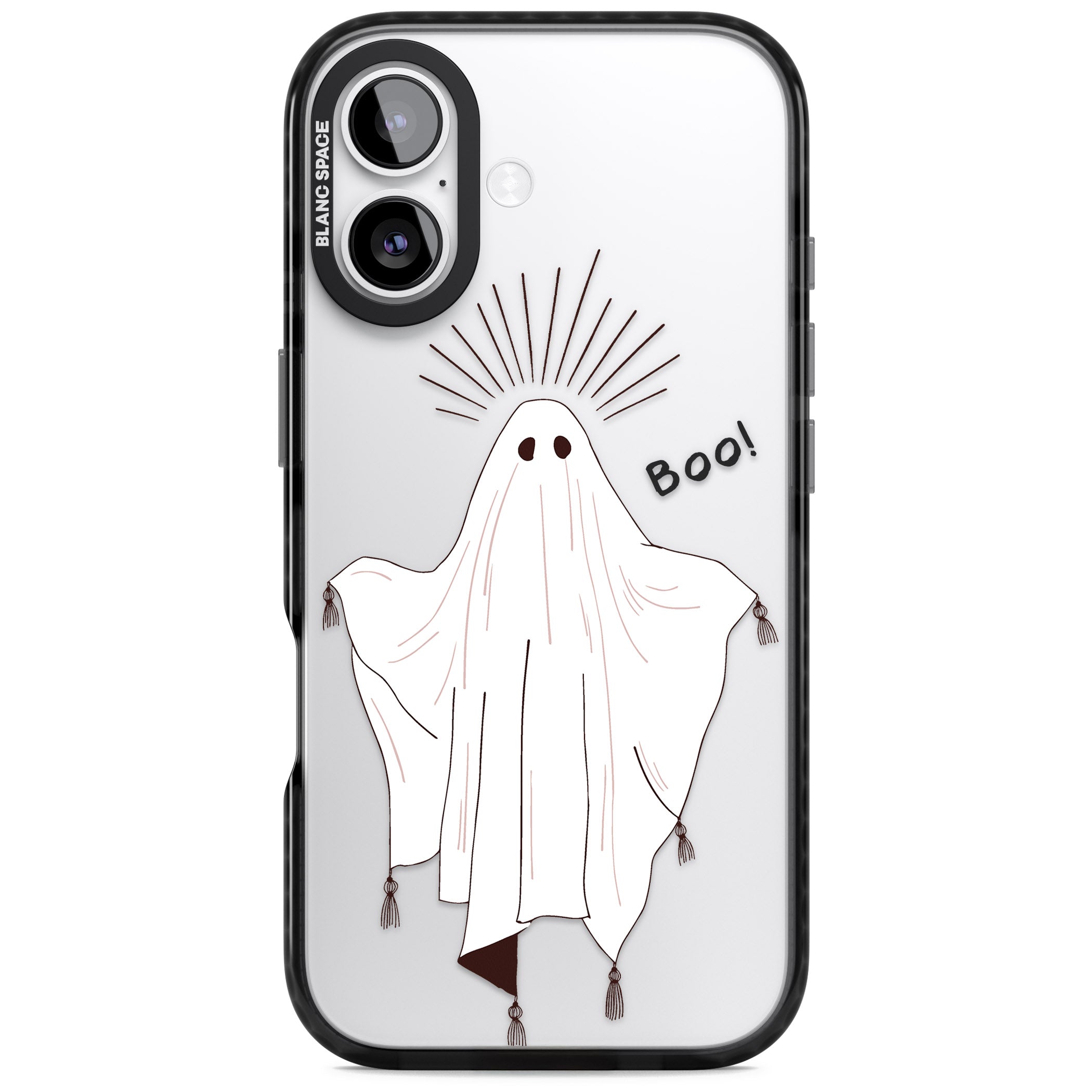 Boo! iPhone 17 Impact Black Phone Case