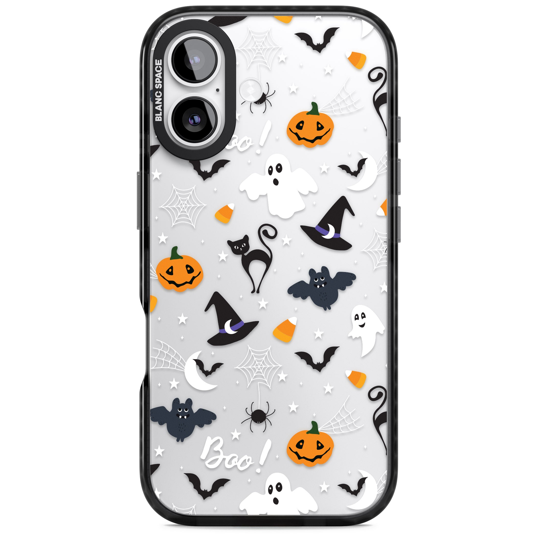 Halloween Mix Pattern iPhone 17 Impact Black Phone Case