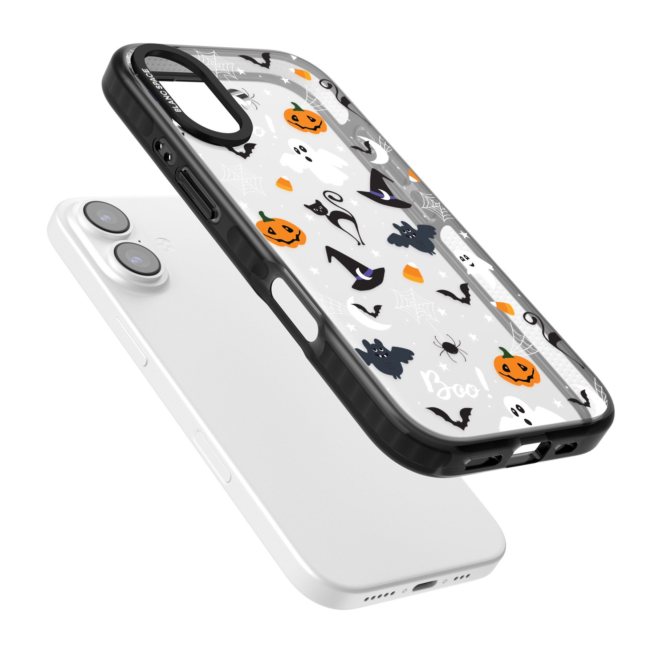 Halloween Mix Pattern iPhone 17 Impact Black Phone Case Colours