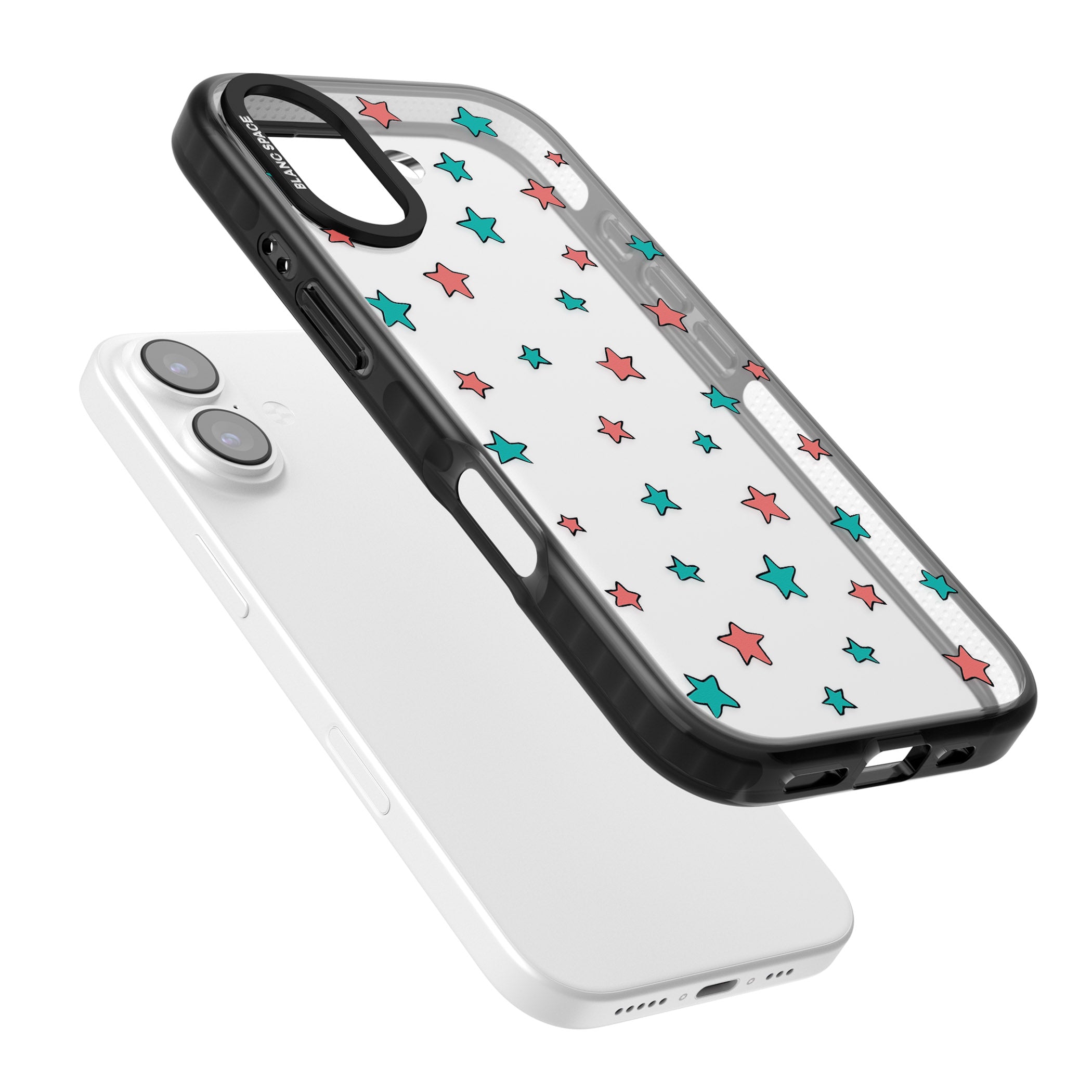 Heartstopper Stars Pattern iPhone 17 Impact Black Phone Case Colours