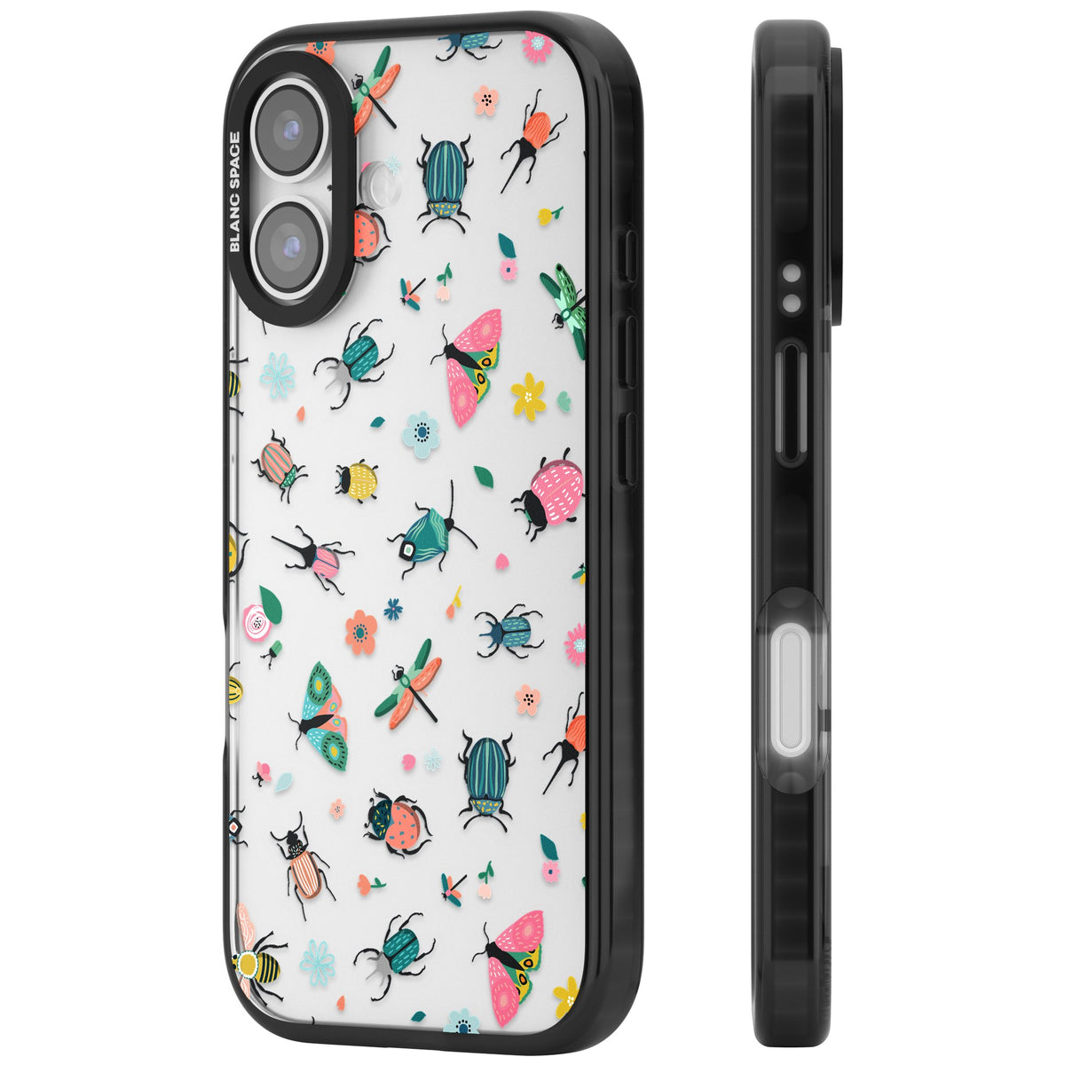 Bug Life iPhone 16 / iPhone 16 Plus / iPhone 17 Impact Black Phone Case side