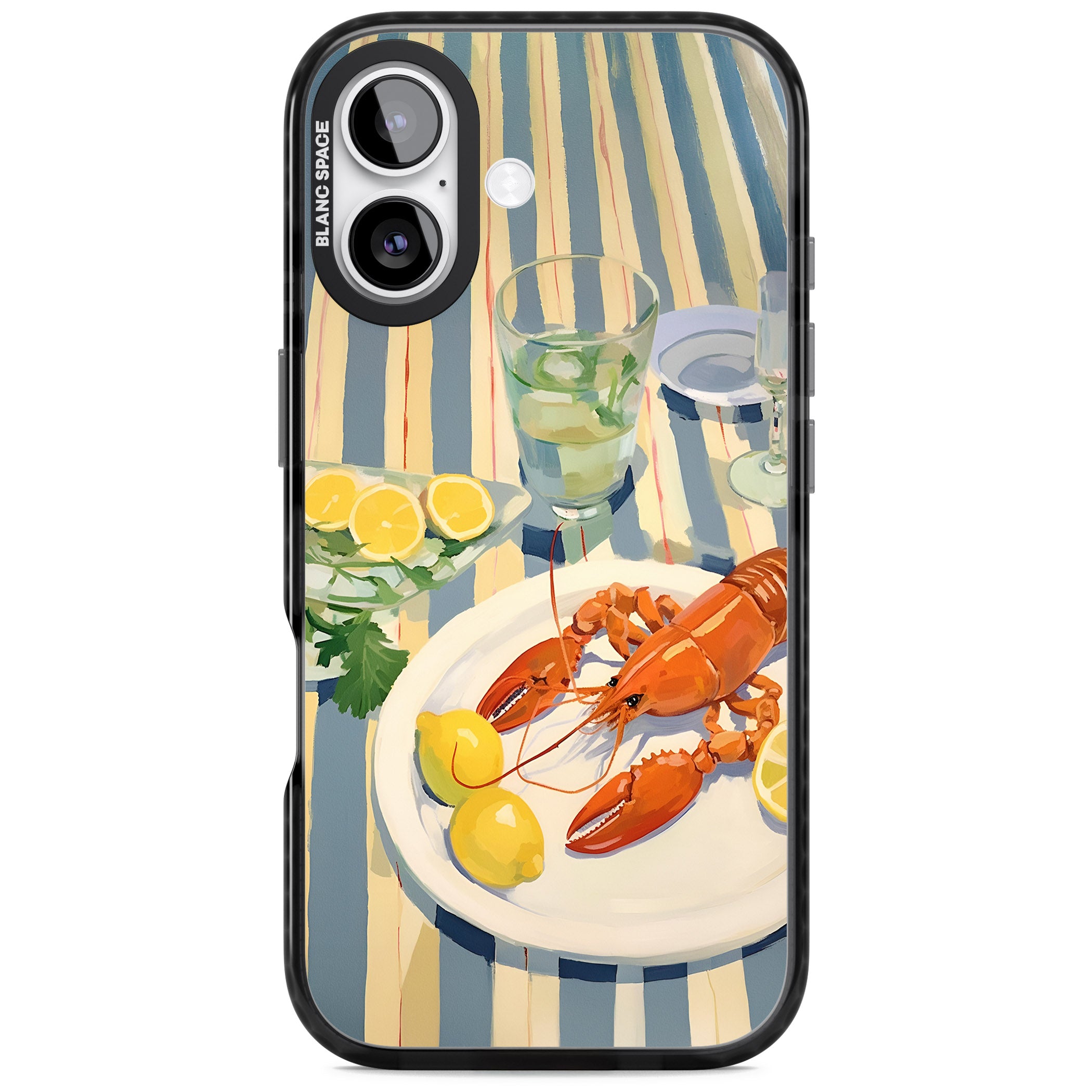 Lobster & Lemons iPhone 17 Impact Black Phone Case