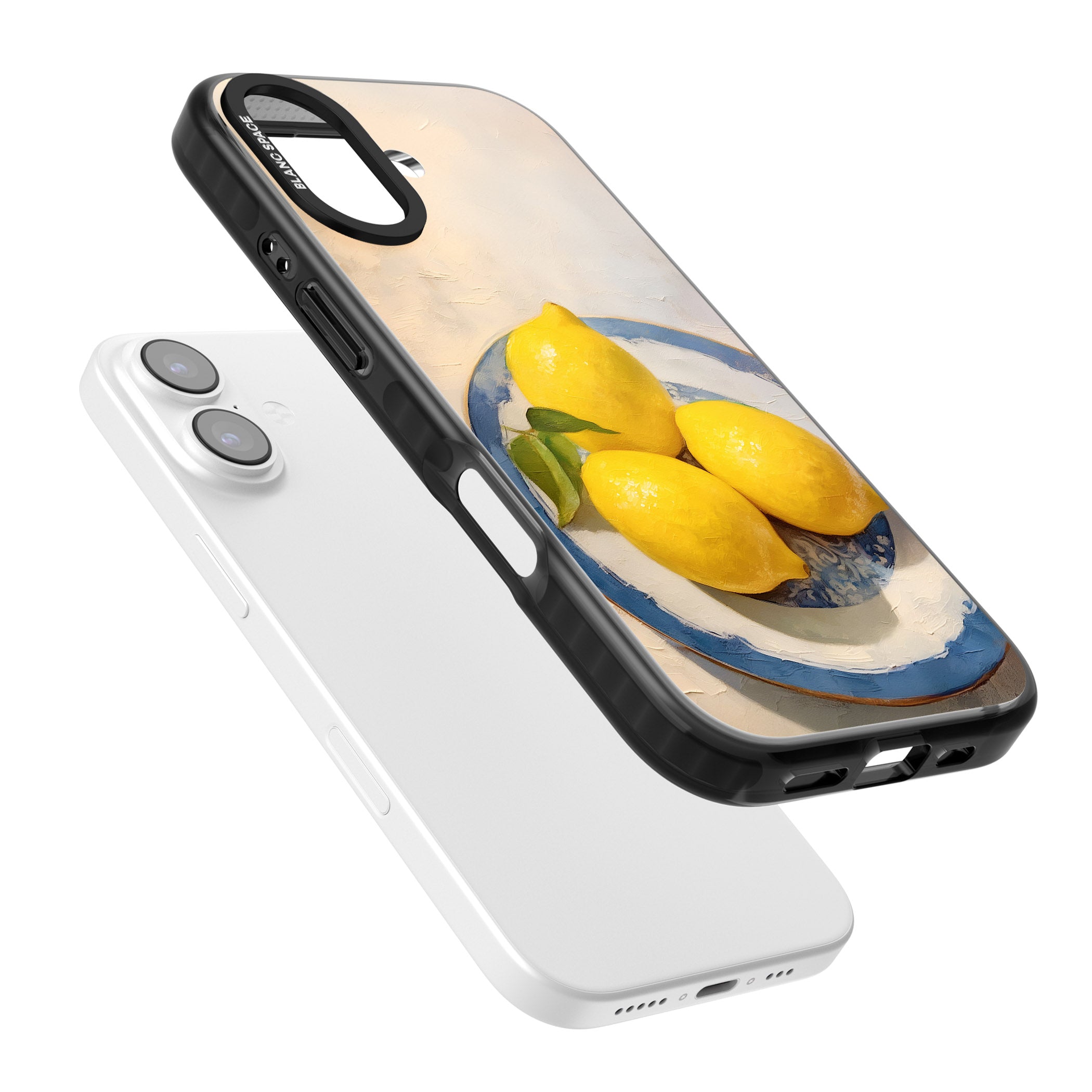 Lemons on Porcelain iPhone 17 Impact Black Phone Case Colours