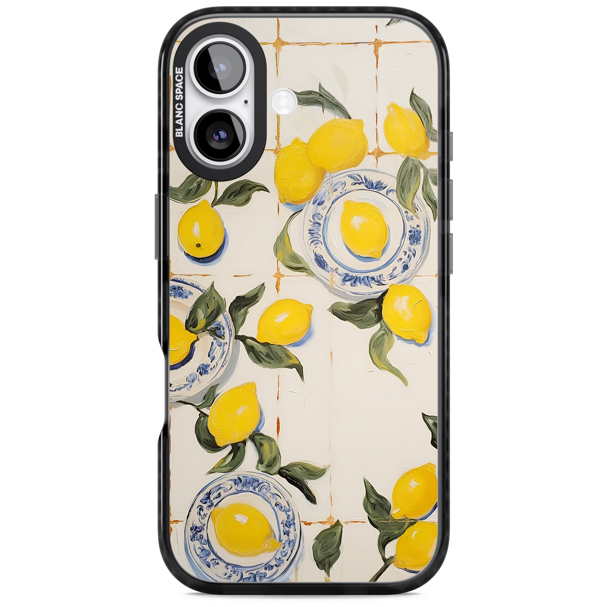 Lemons & Porcelain iPhone 17 Impact Black Phone Case