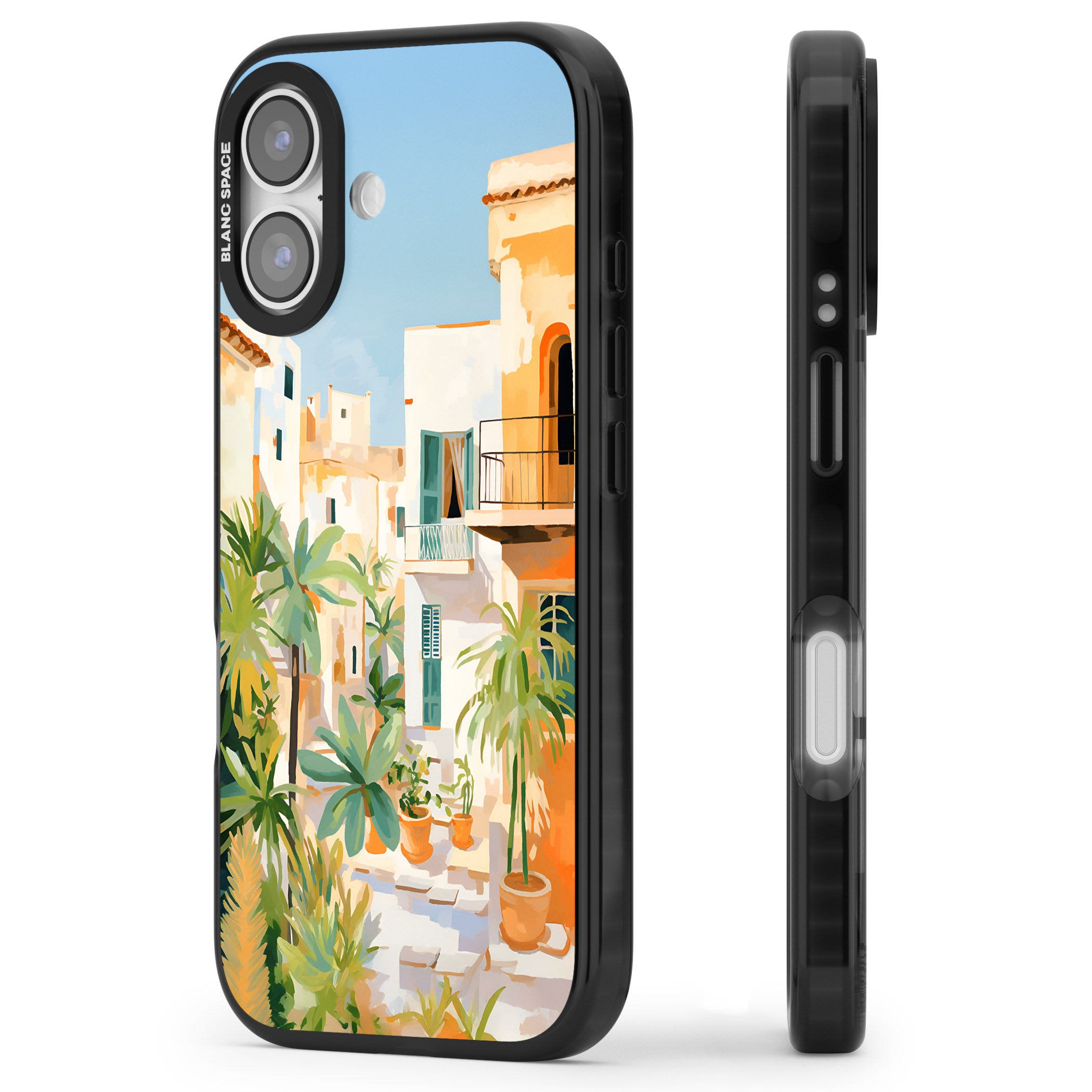 Italian Vicoli iPhone 17 Impact Black Phone Case Side Profile