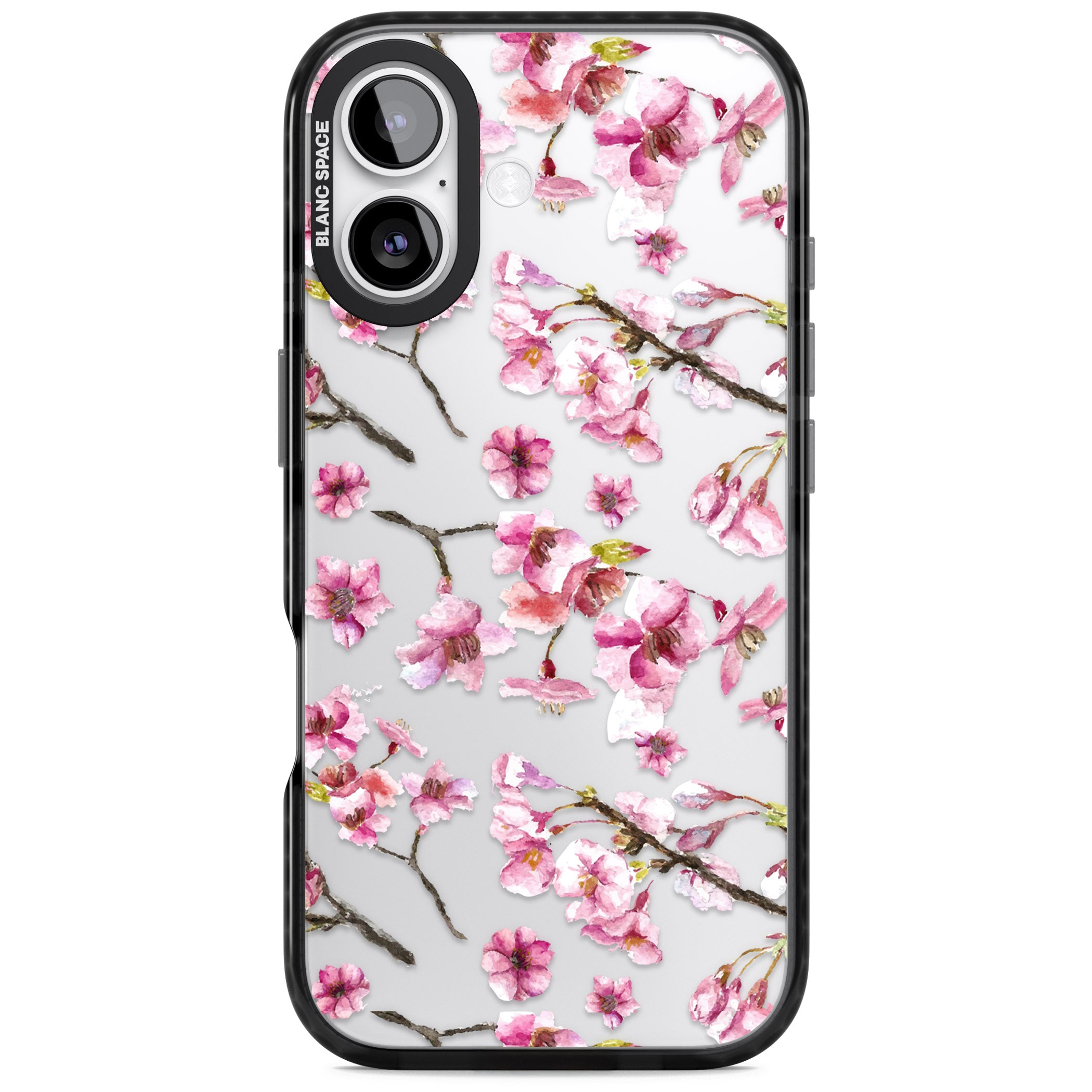 Sakura Bloom iPhone 17 Impact Black Phone Case