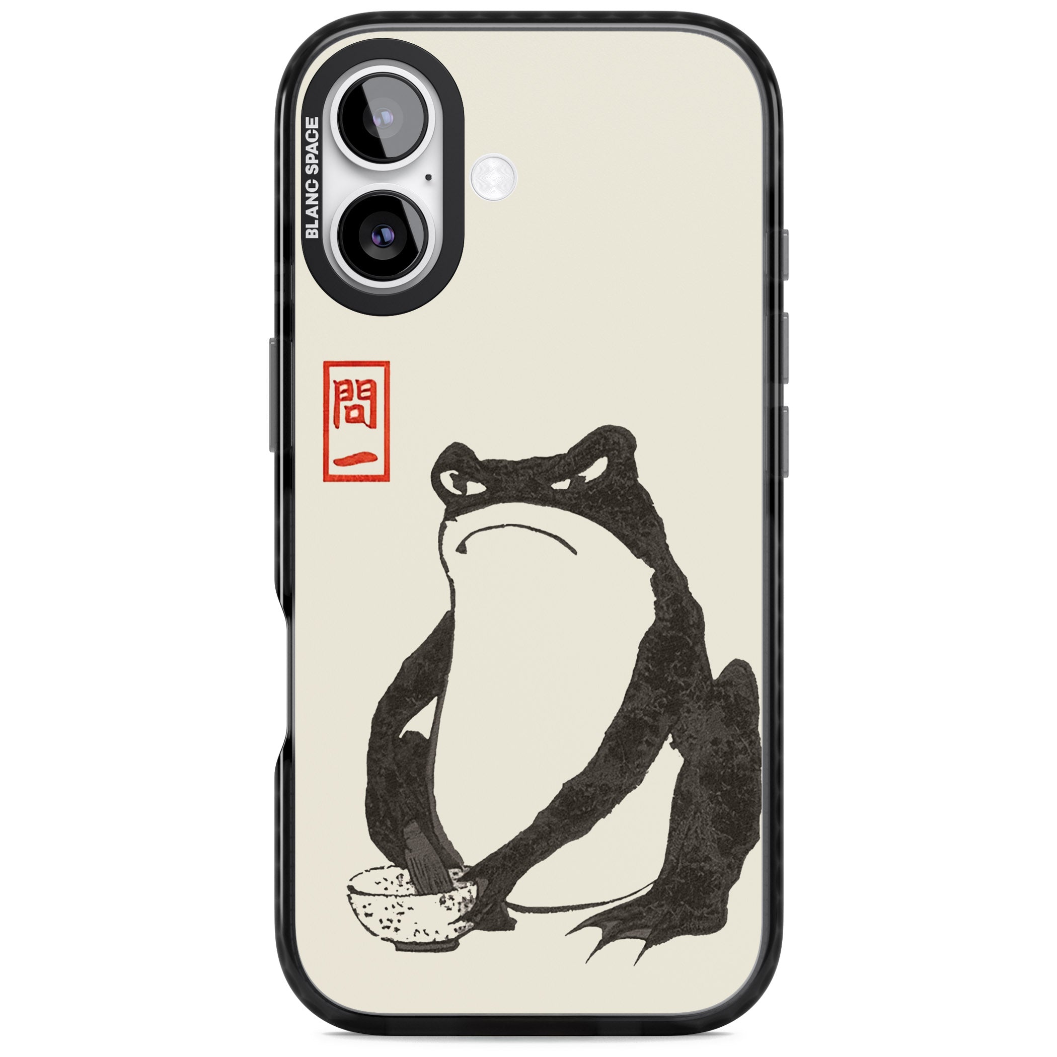 Matsumoto Hoji Grumpy Toad iPhone 17 Impact Black Phone Case