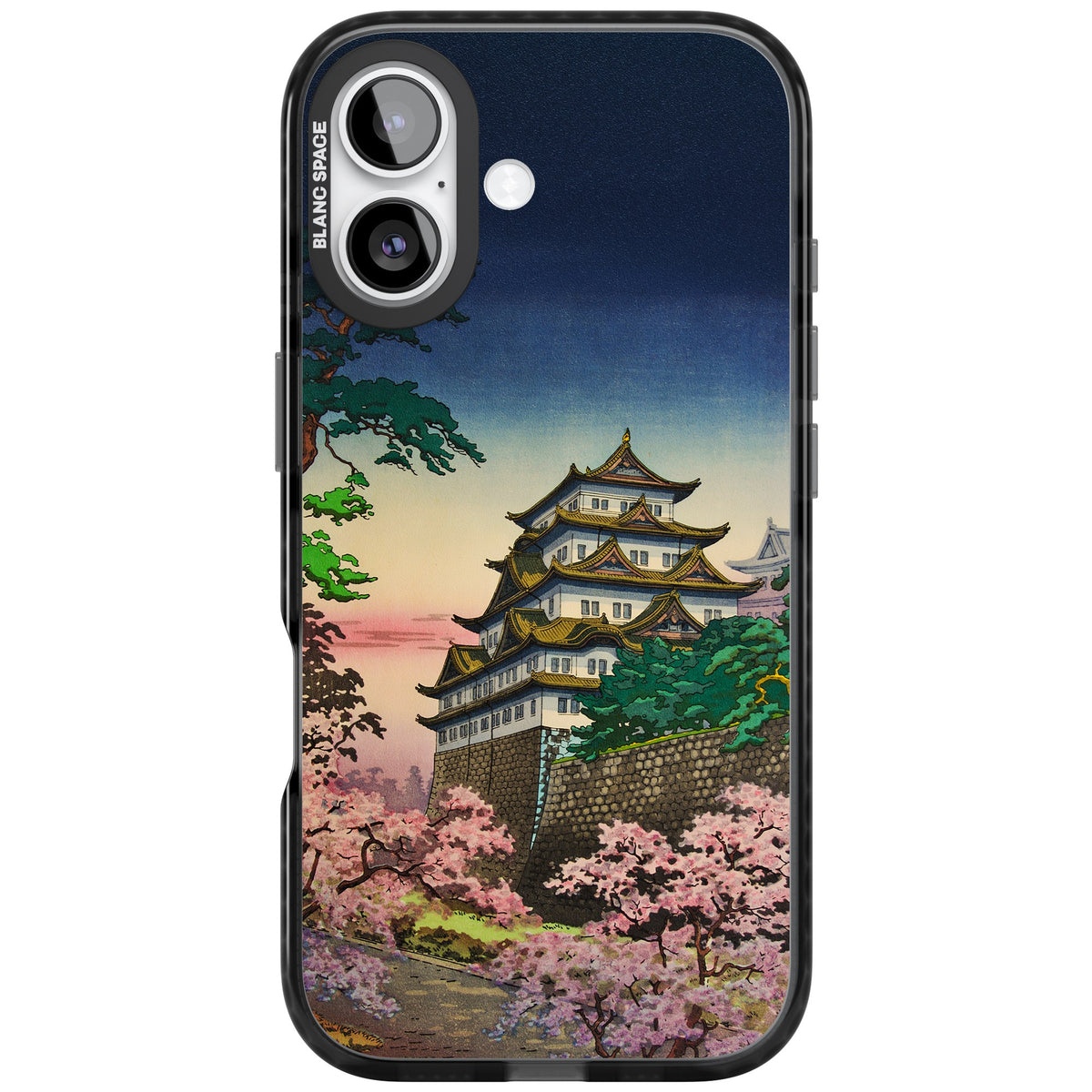 Nagoya Castle iPhone 16 / iPhone 16 Plus / iPhone 17 Impact Black Phone Case front