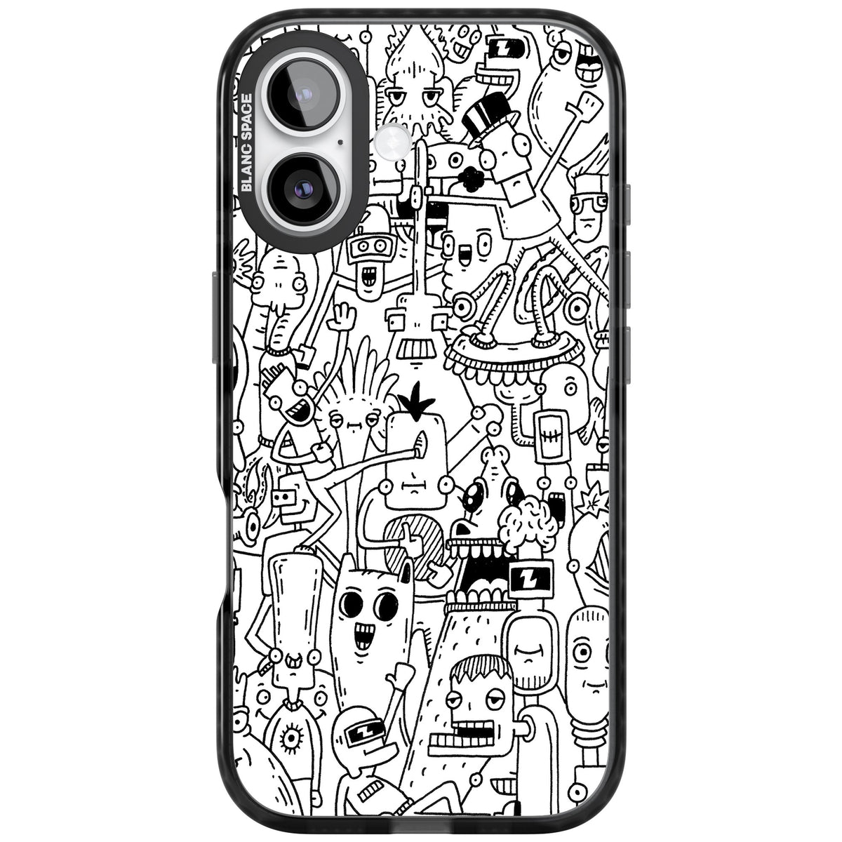 Stack Original iPhone 16 / iPhone 16 Plus / iPhone 17 Impact Black Phone Case front