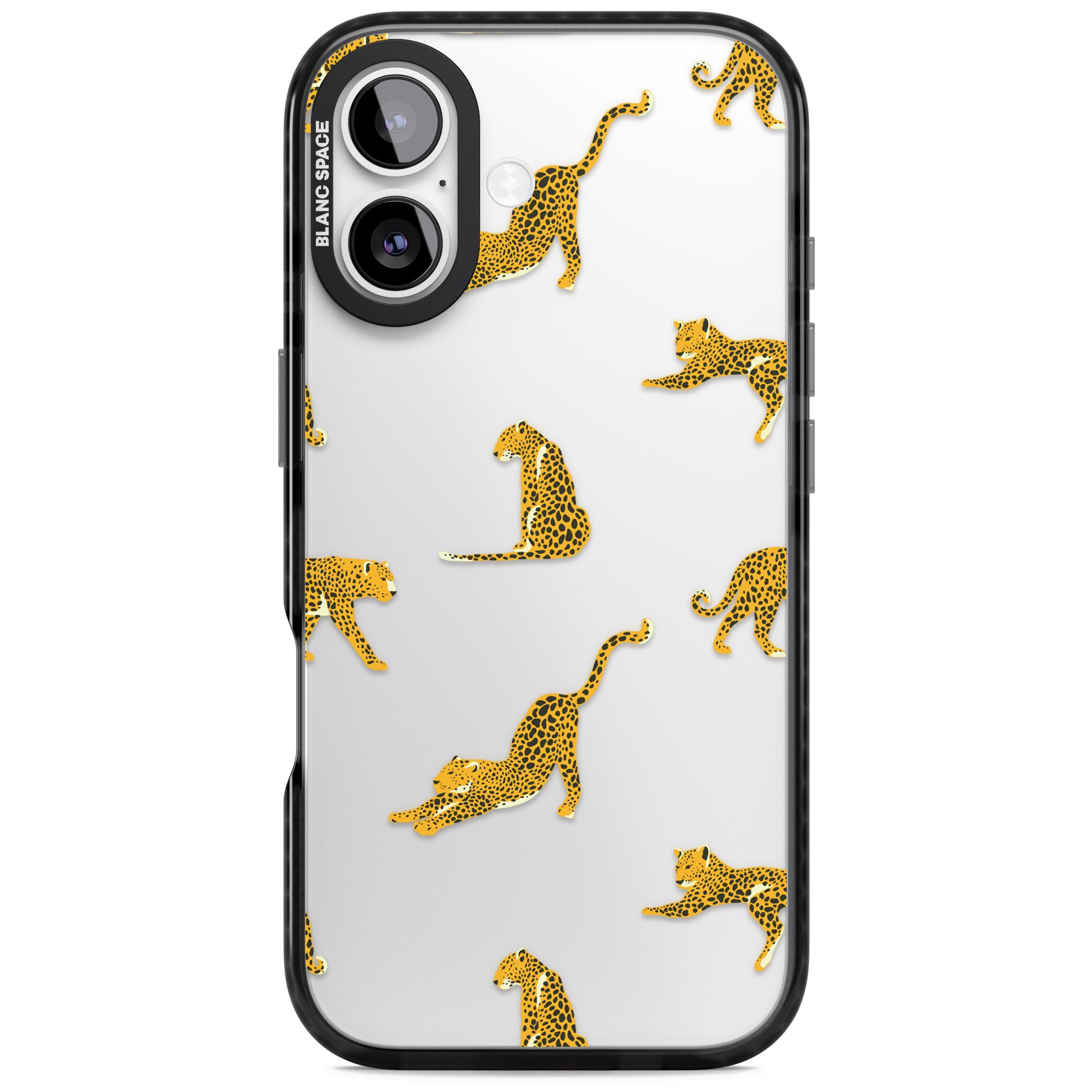 Leopard Spots iPhone 17 Impact Black Phone Case