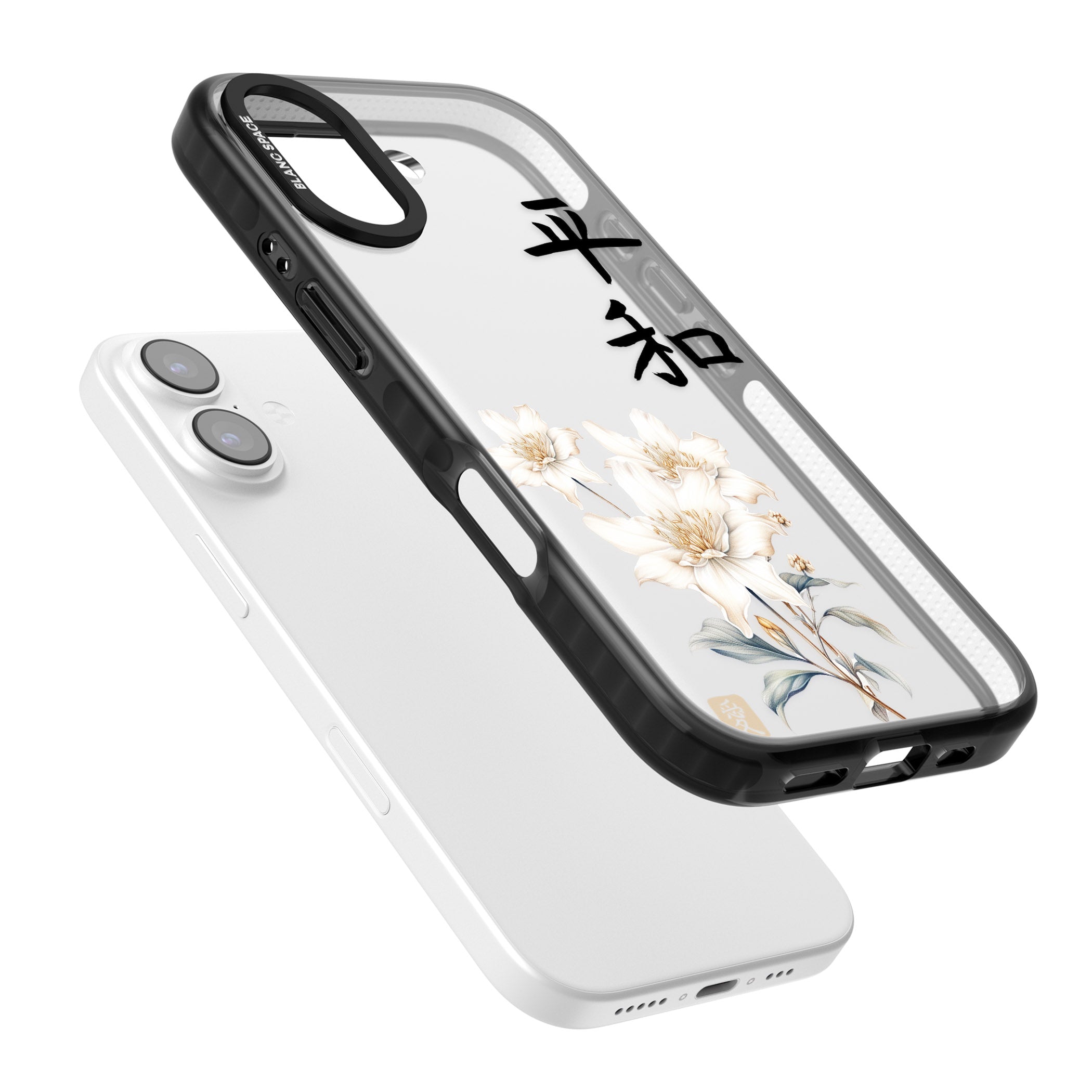 Peace And Flowers iPhone 17 Impact Black Phone Case Colours