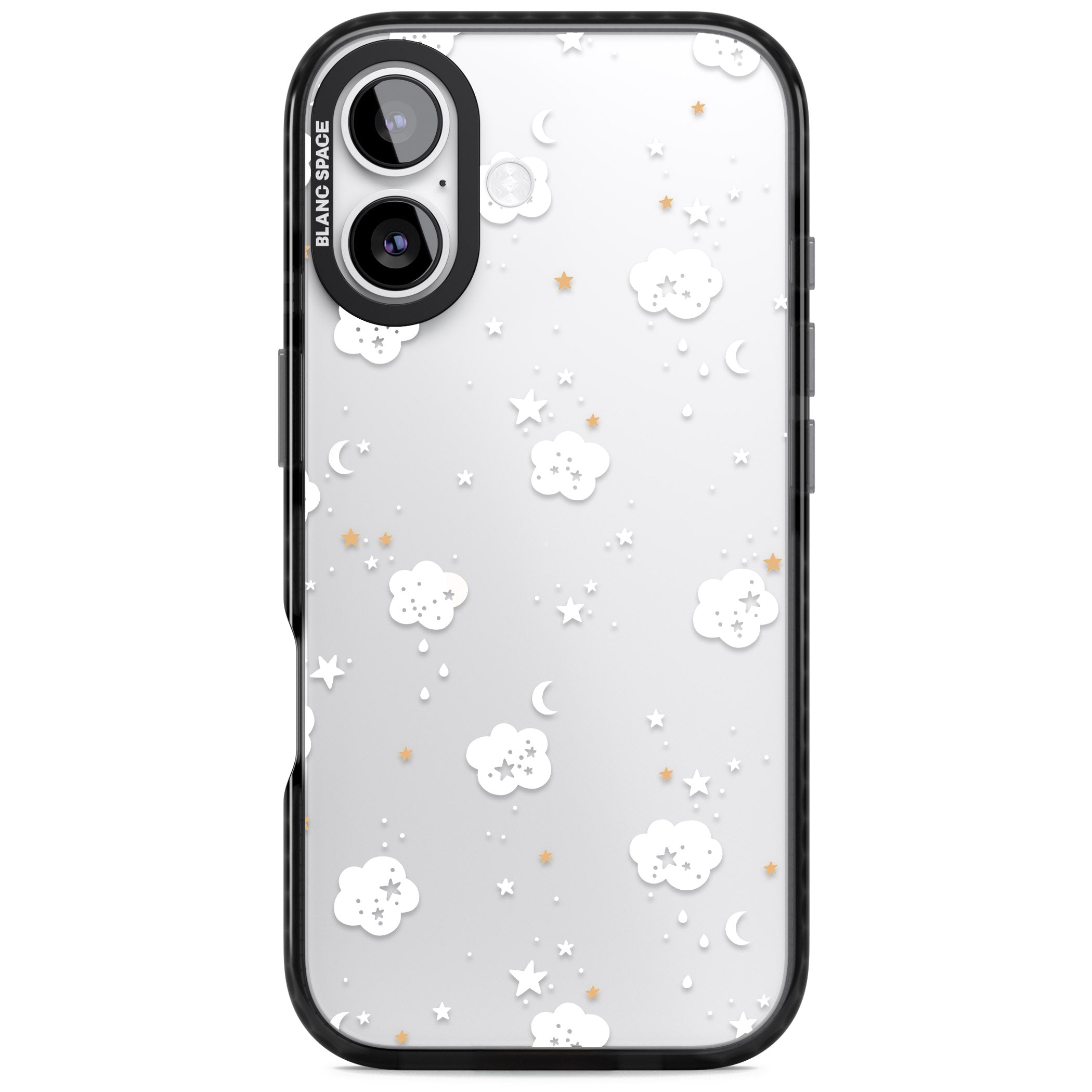 Starry Night Cloud iPhone 17 Impact Black Phone Case
