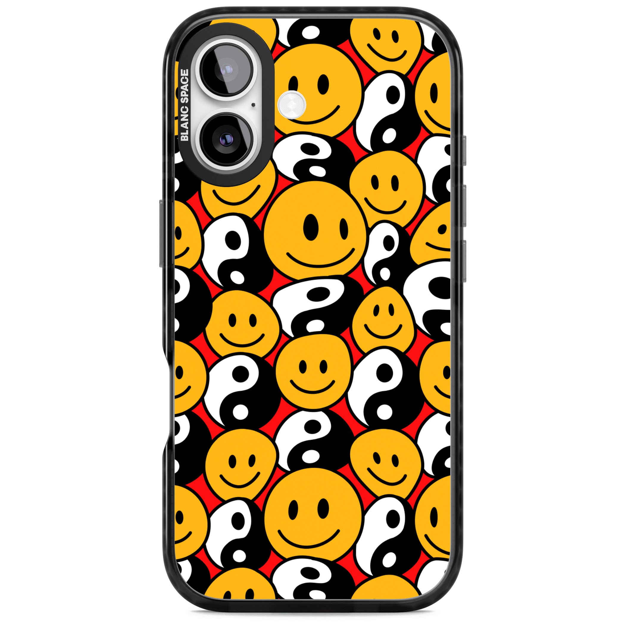 Yin Yang & Faces iPhone 17 Impact Pro Black Phone Case