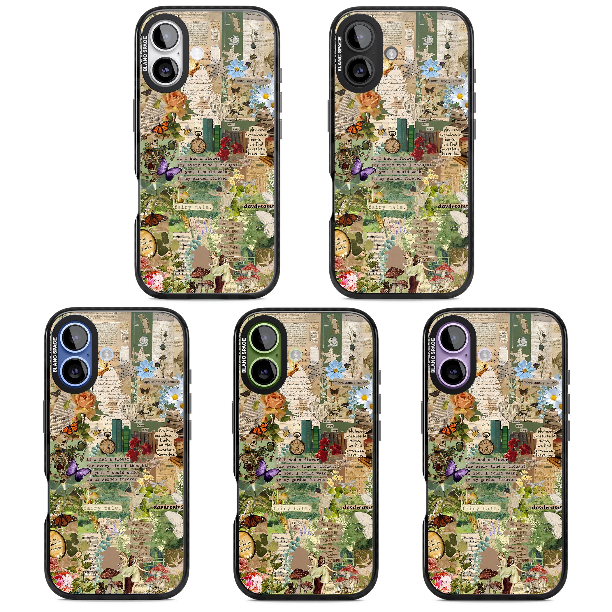 Enchanted Collage iPhone 17 Impact Pro Black Phone Case APT Impact Protection