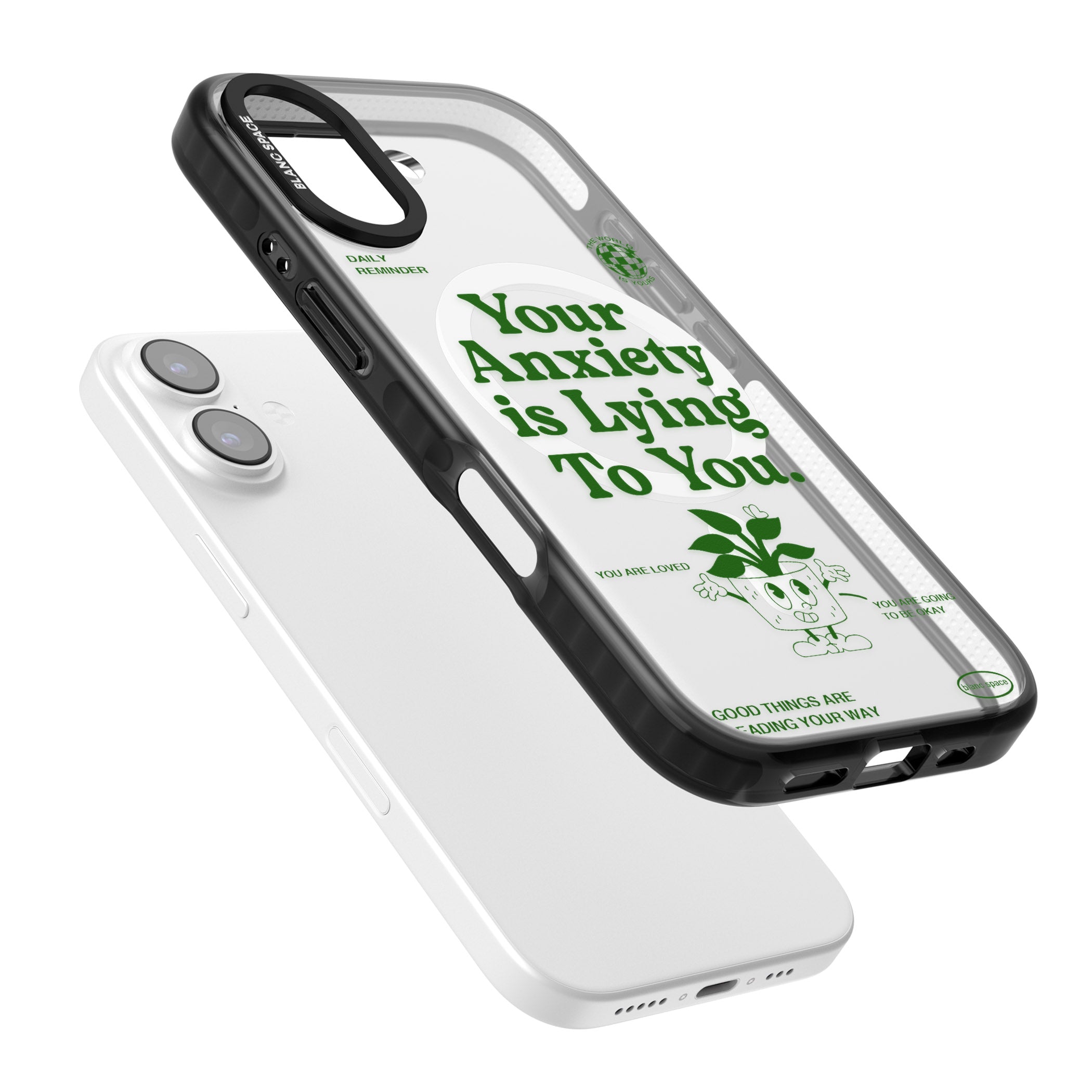 Your Anxiety Is Lying To You iPhone 17 Impact Pro Black Phone Case Colours