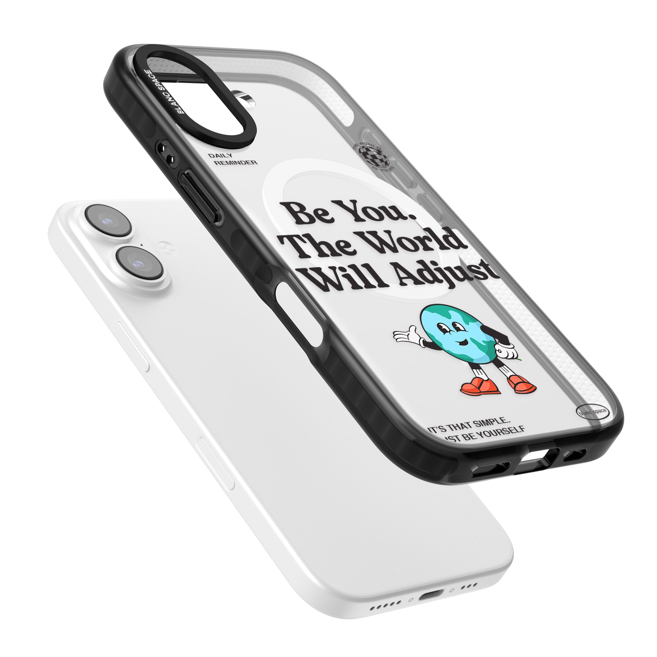 Be You The World Will Adjust iPhone 17 Impact Pro Black Phone Case Colours