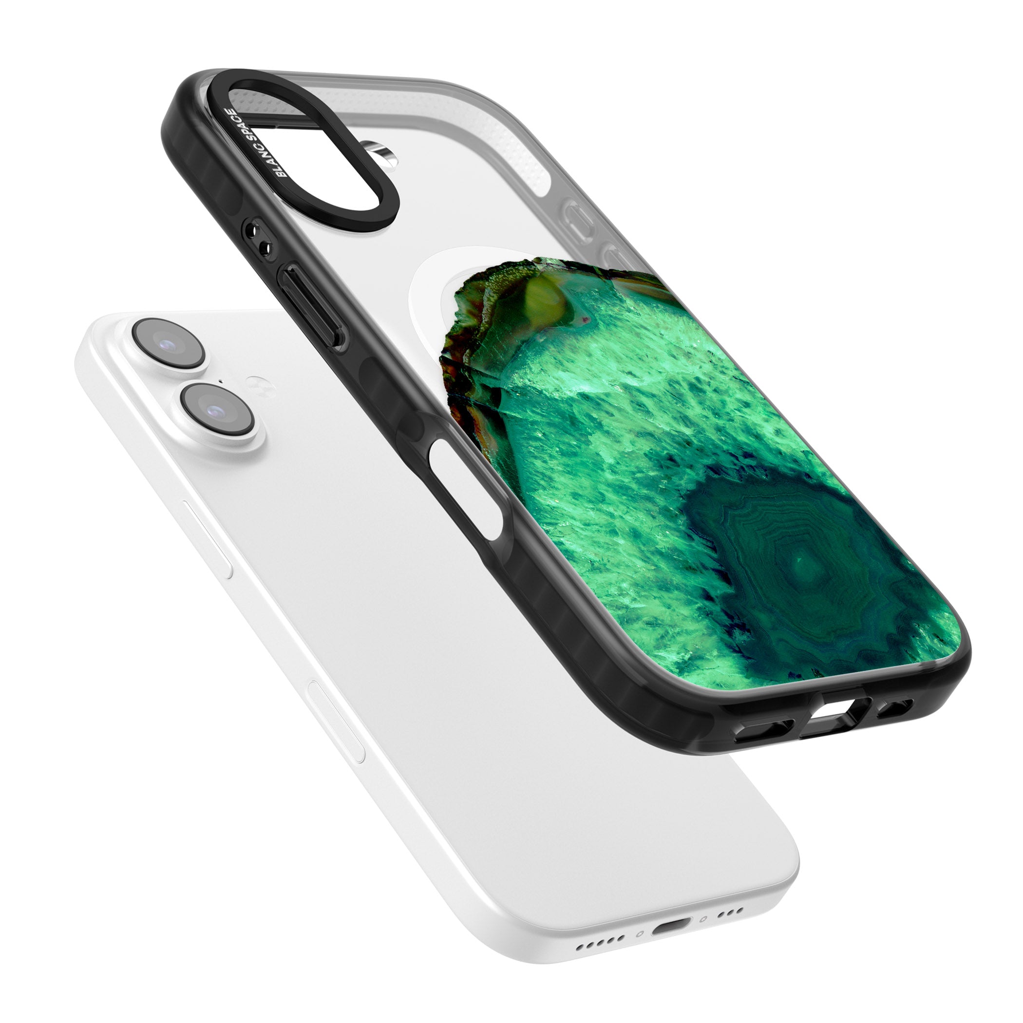 Emerald Geode iPhone 17 Impact Pro Black Phone Case Colours
