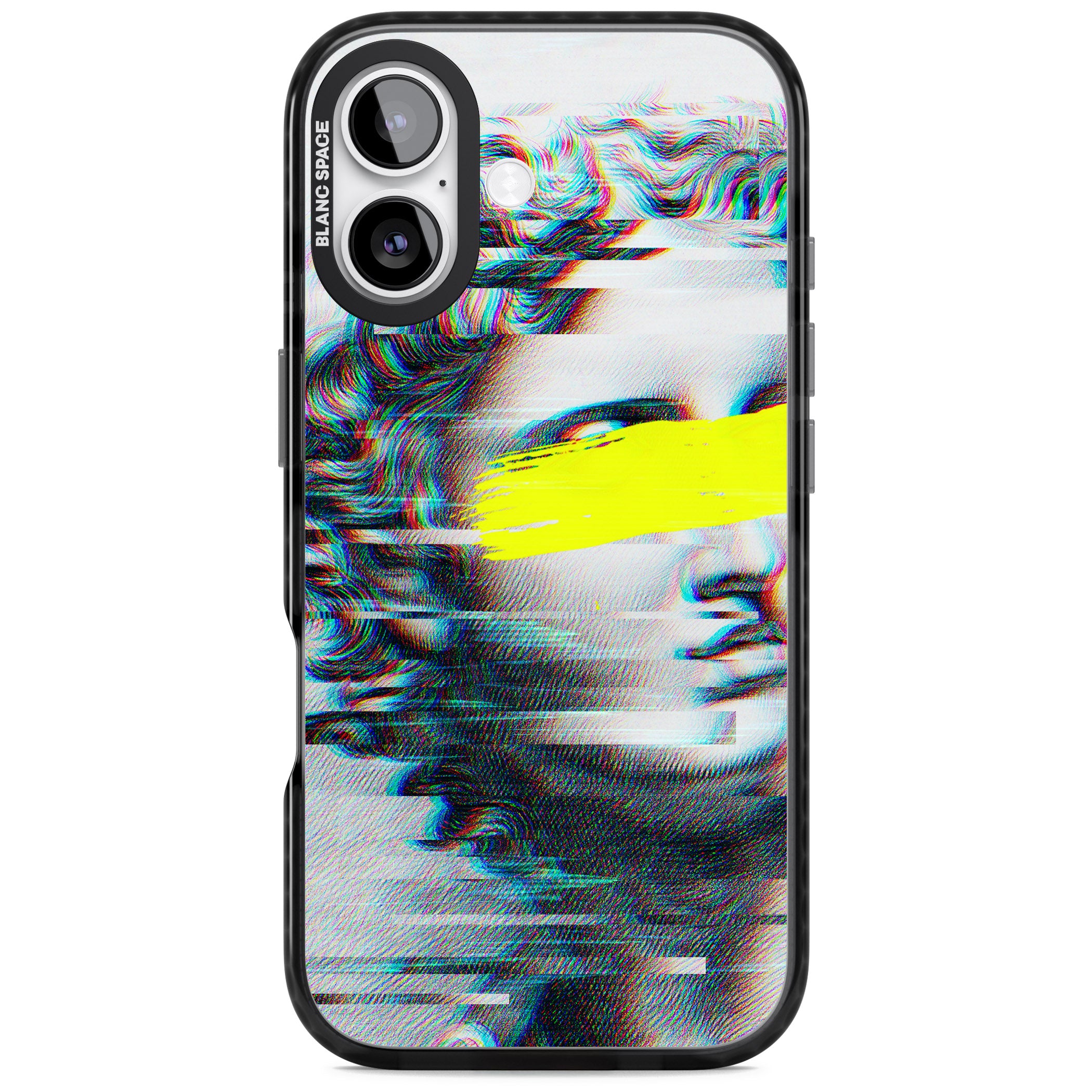 Glitched Fragment iPhone 17 Impact Pro Black Phone Case